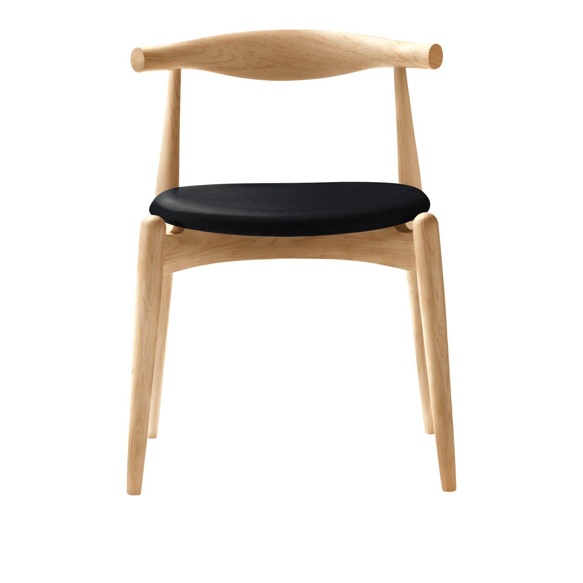 Carl Hansen - CH20, Klarlackad Ek, Lädergrupp A Loke - 7150 - Spisestoler - Hans J. Wegner - Tre farget - Tre