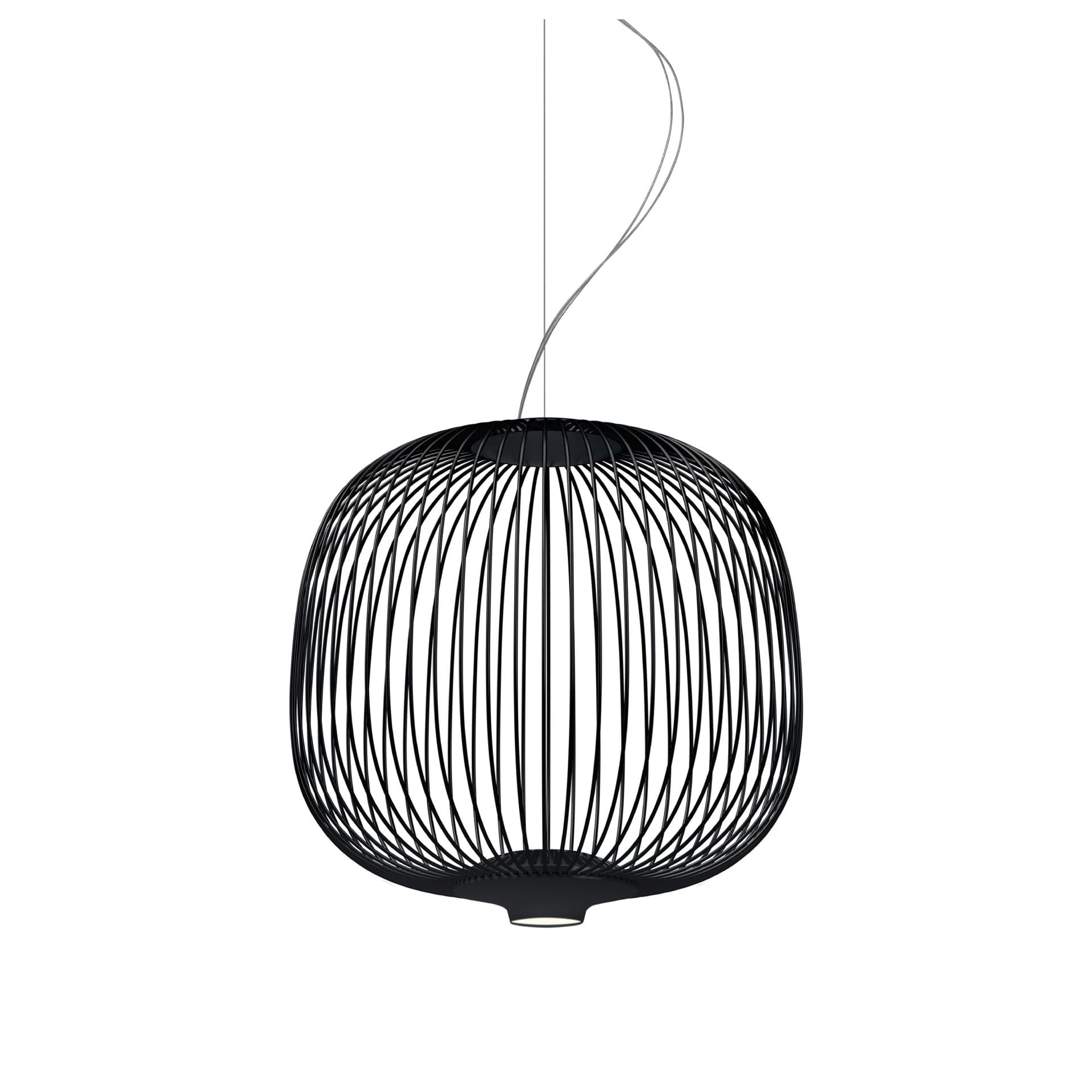 Foscarini - Spokes 2 Piccola pendellampe black - Pendellamper - Garcia Cumini - Svart