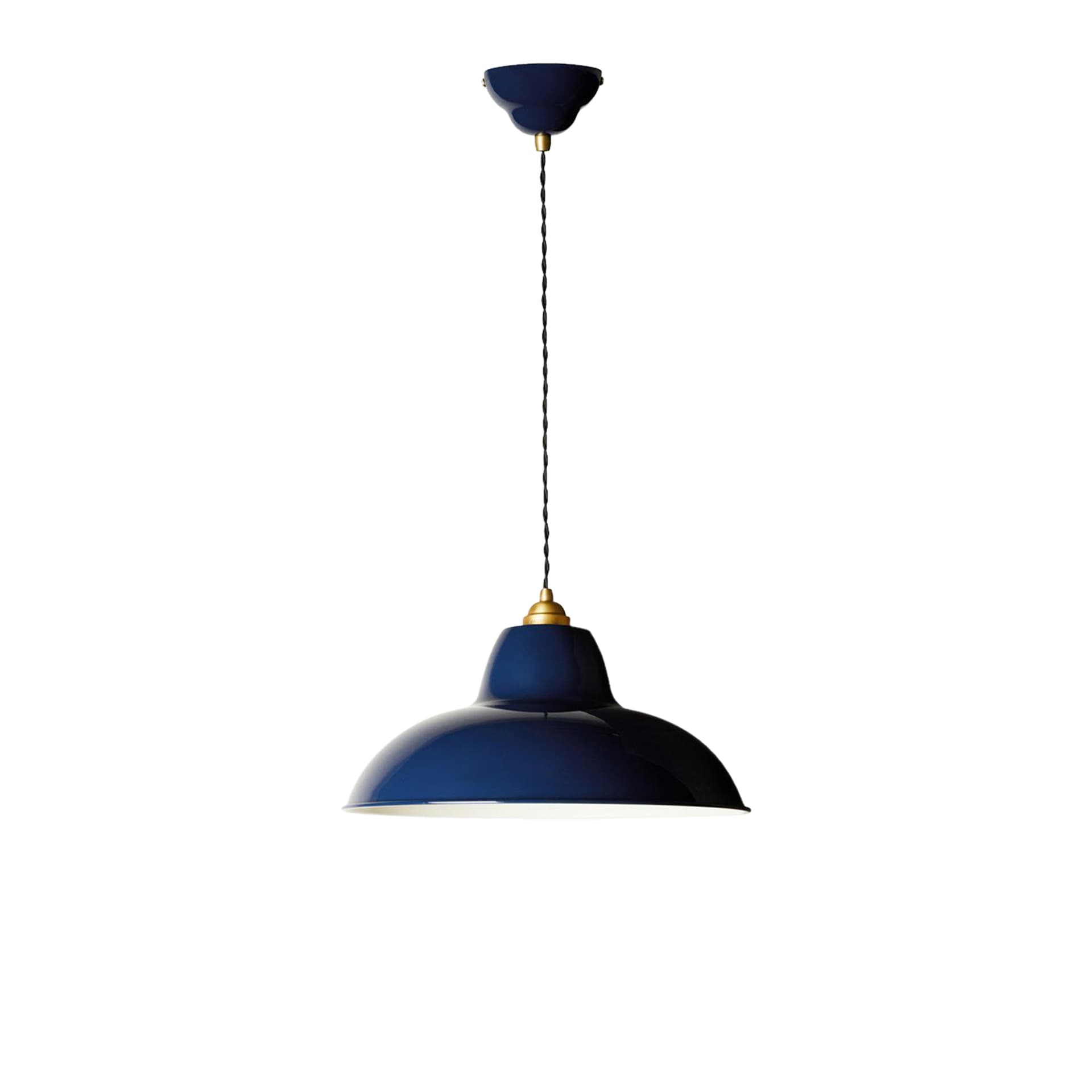 Anglepoise - Original 1227 Brass Midi Wide hengelampe, blå