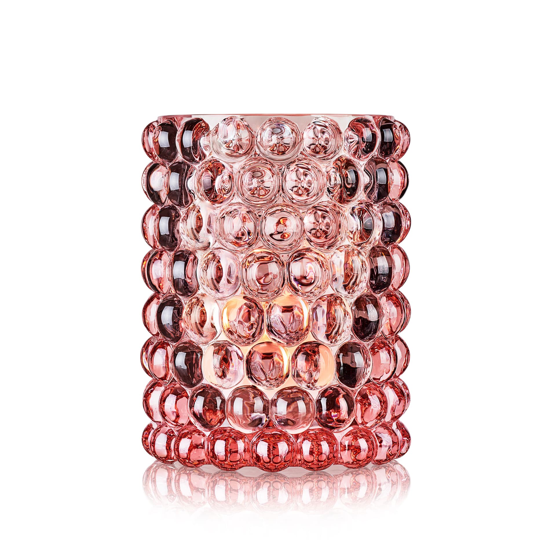 Skogsberg & Smart - Hurricane Lamp Boule Large Rosé - Lysestaker & lykter - Rosa