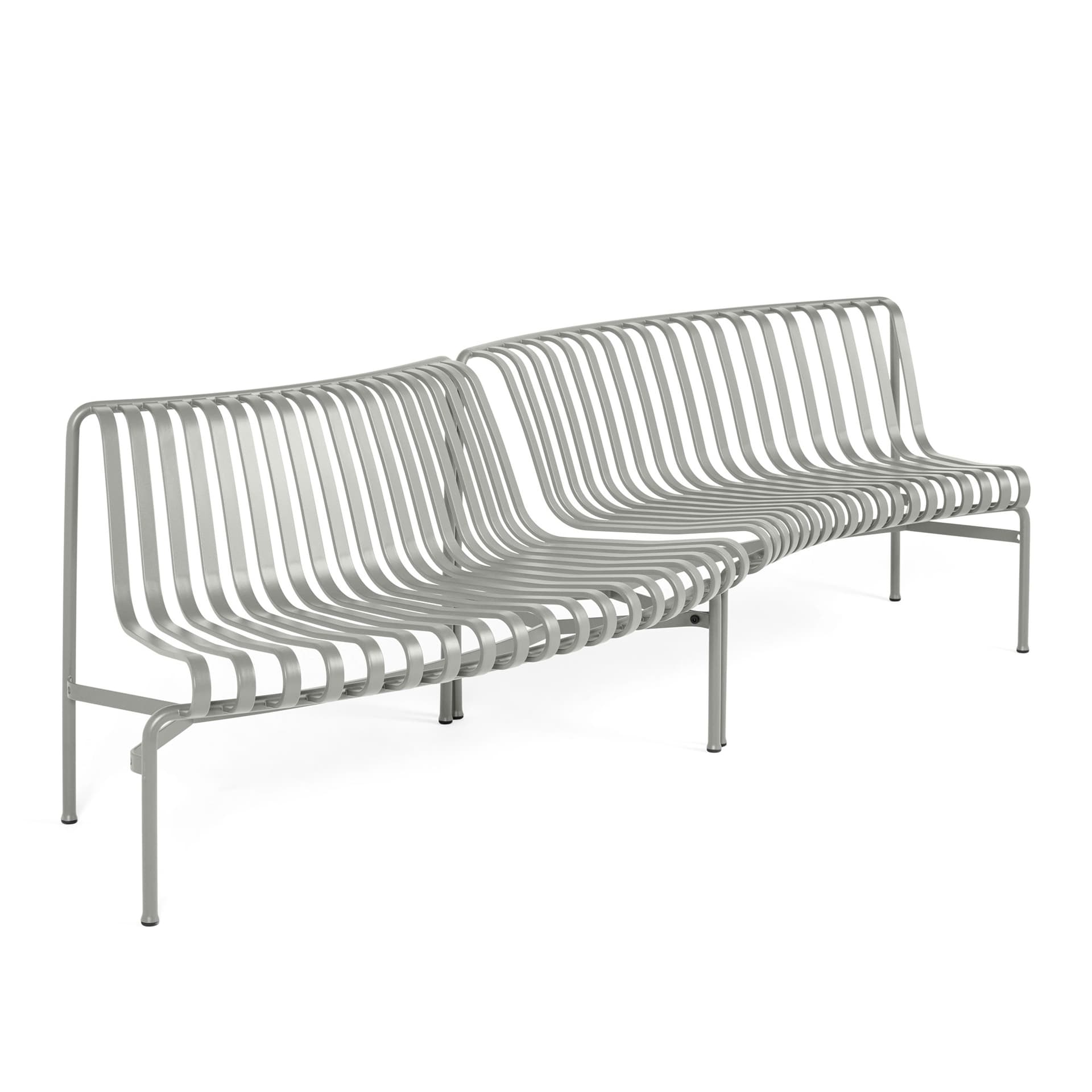 HAY - Palissade Park Dining Bench - Sky grey In/Out - Hagebenker & sofaer - Ronan & Erwan Bouroullec - Grå