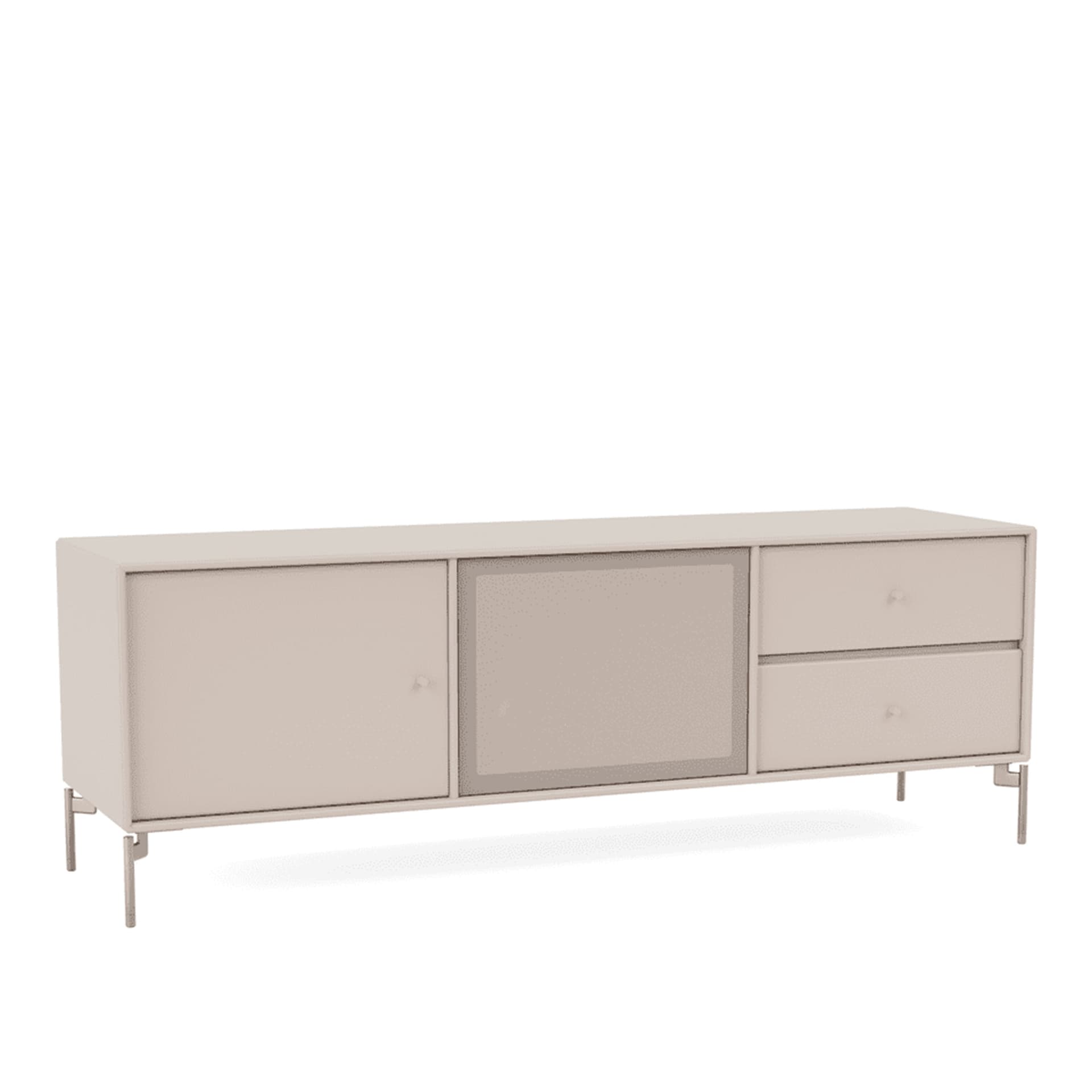 Montana - Octave Vi TV Bench 168-Clay Matt Chrome - TV-benker - Peter J. Lassen - Beige - Tre