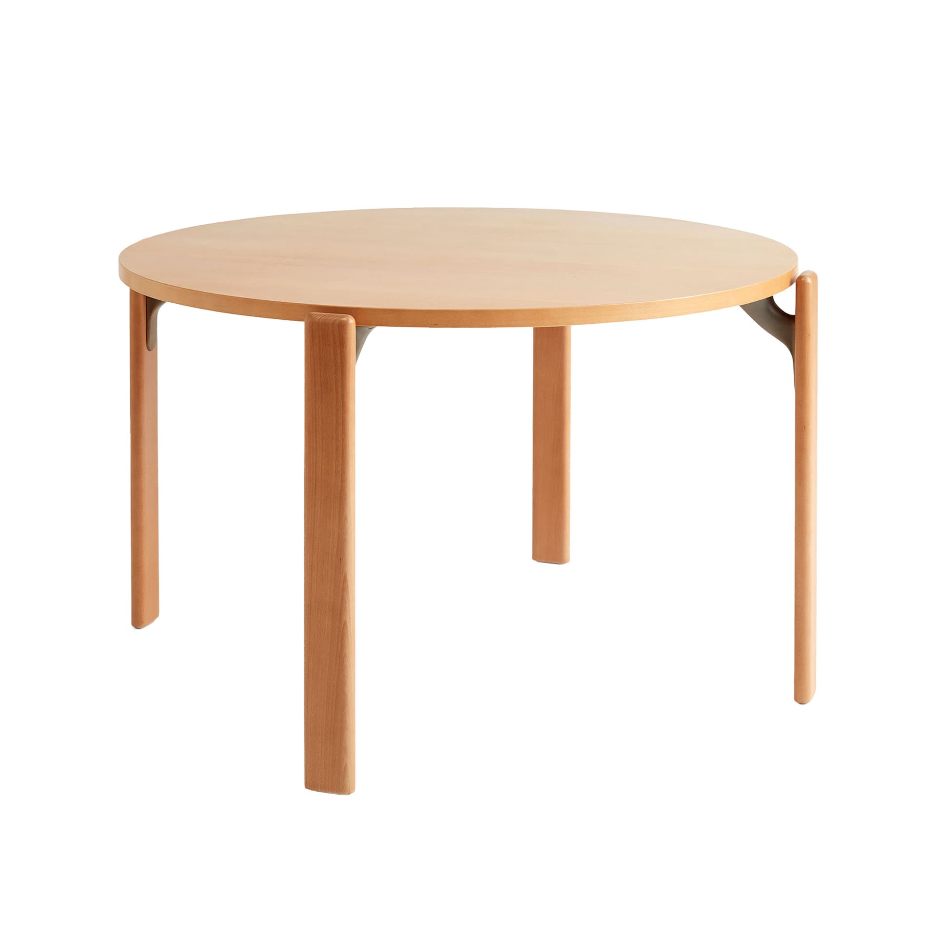HAY - Rey Table Golden waterbased lacq. beech frame, 128xH74,5 Golden waterbased lacquered Tabletop - Spisebord - Bruno Rey - Tre farget - Tre