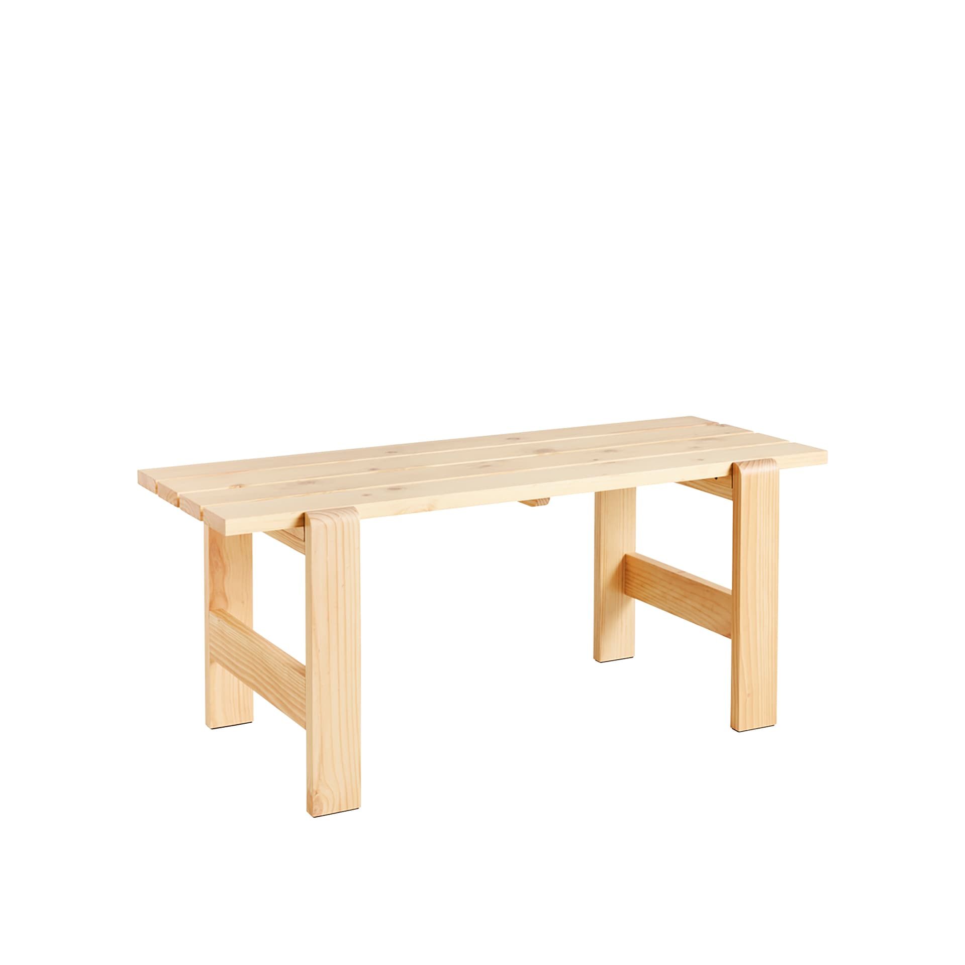 HAY - Weekday Table 180x66 cm / Water-Based Lacquer pinewood - Utendørs spisebord - Hannes & Fritz - Tre farget - Tre