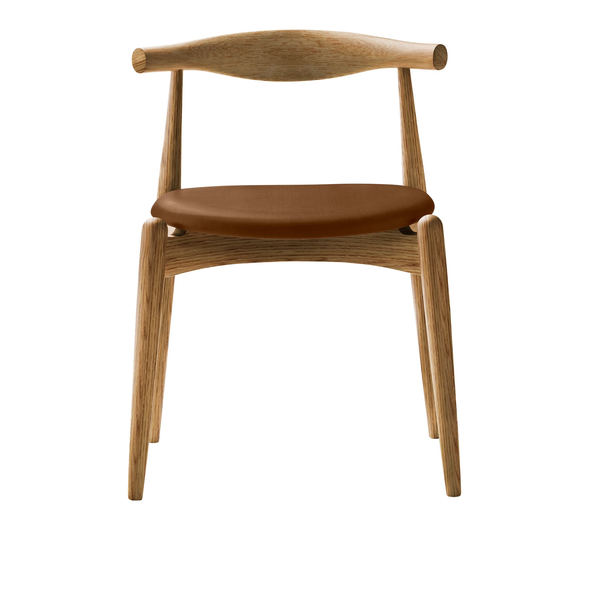 Carl Hansen - CH20, Oljad Ek, Lädergrupp C Sif - 95 - Spisestoler - Hans J. Wegner - Tre farget - Tre