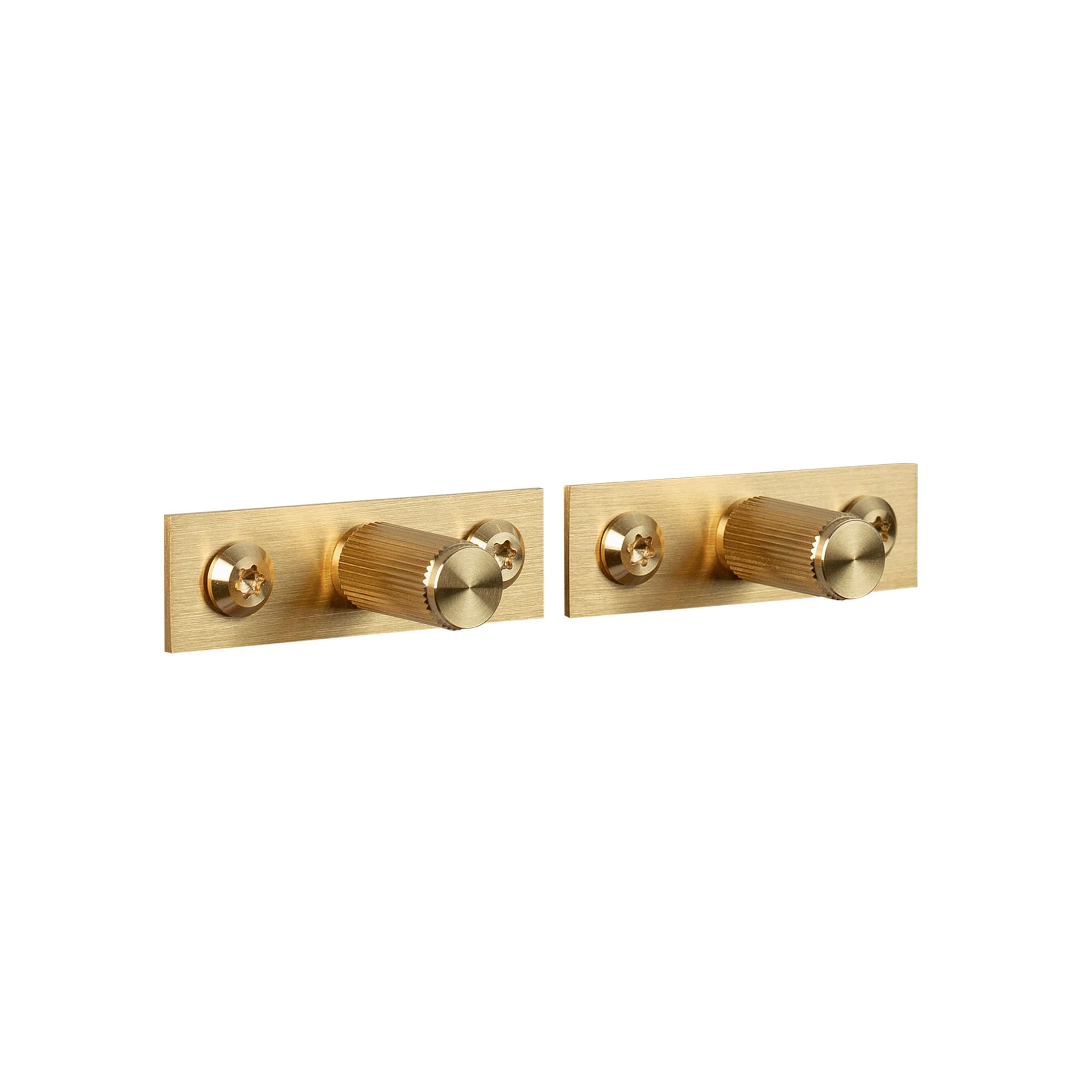 Buster + Punch - Furniture Knob Plate Linear Brass - Håndtak - Gull