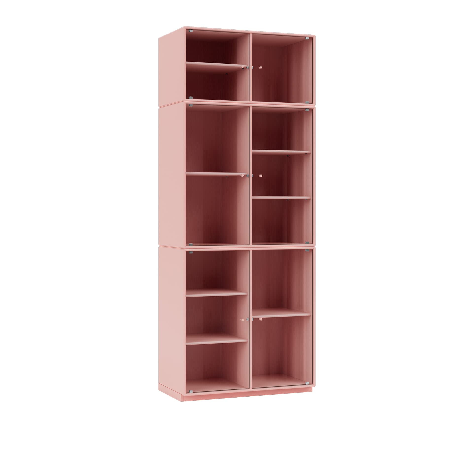 Montana - Ripple Iv – Vitrine Cabinet 167-Ruby 06 Plinth 3 cm - Vitrineskap - Peter J. Lassen - Rosa - Tre