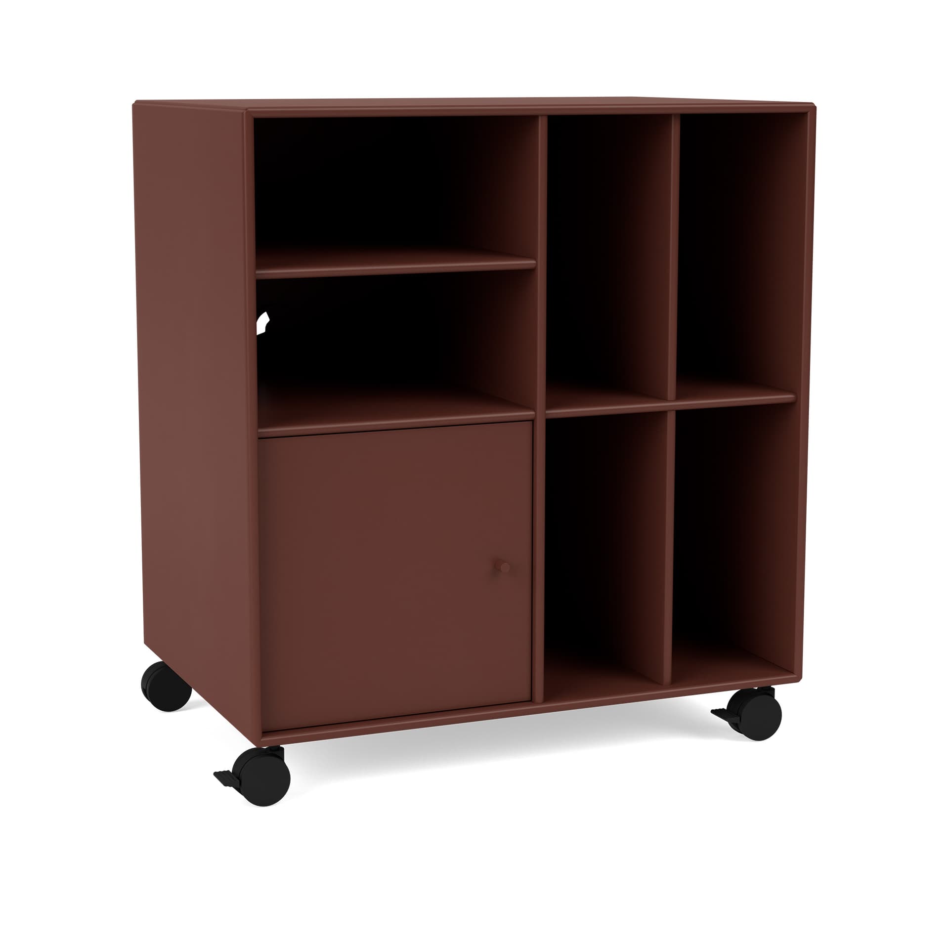 Montana - SPIN II Vinyl Storage, 05-CastorsCR70Black, 155 Masala - Oppbevaringsskap - Peter J. Lassen - Brun