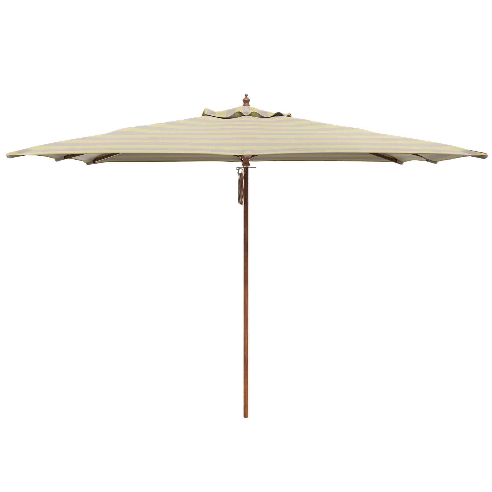 Fritz Hansen - Messina Sitron/Sand Stripe parasoll 300 x 300 cm - Parasoller - Skagerak Design Team