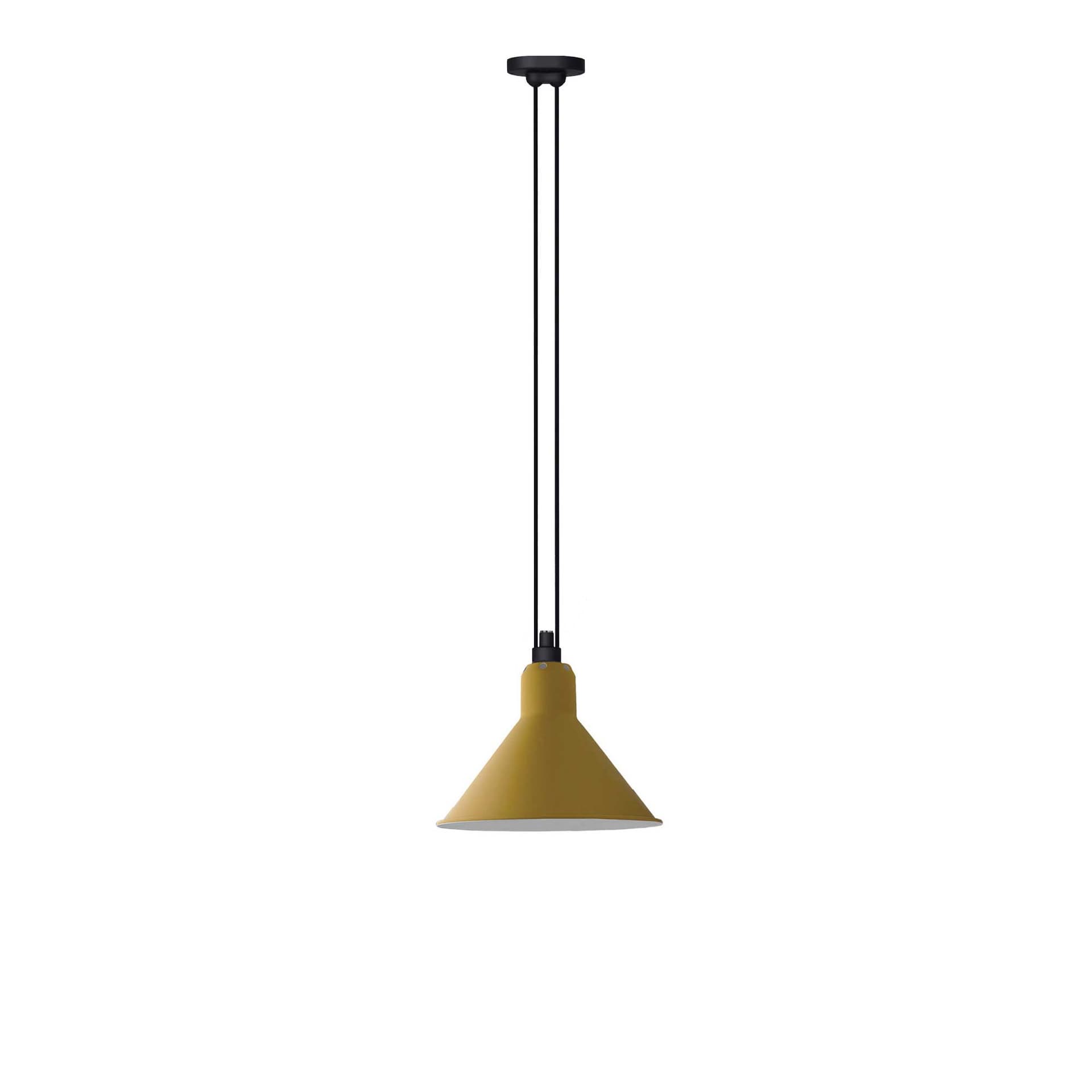 Lampe Gras - 322 L Pendel Konisk Gul
