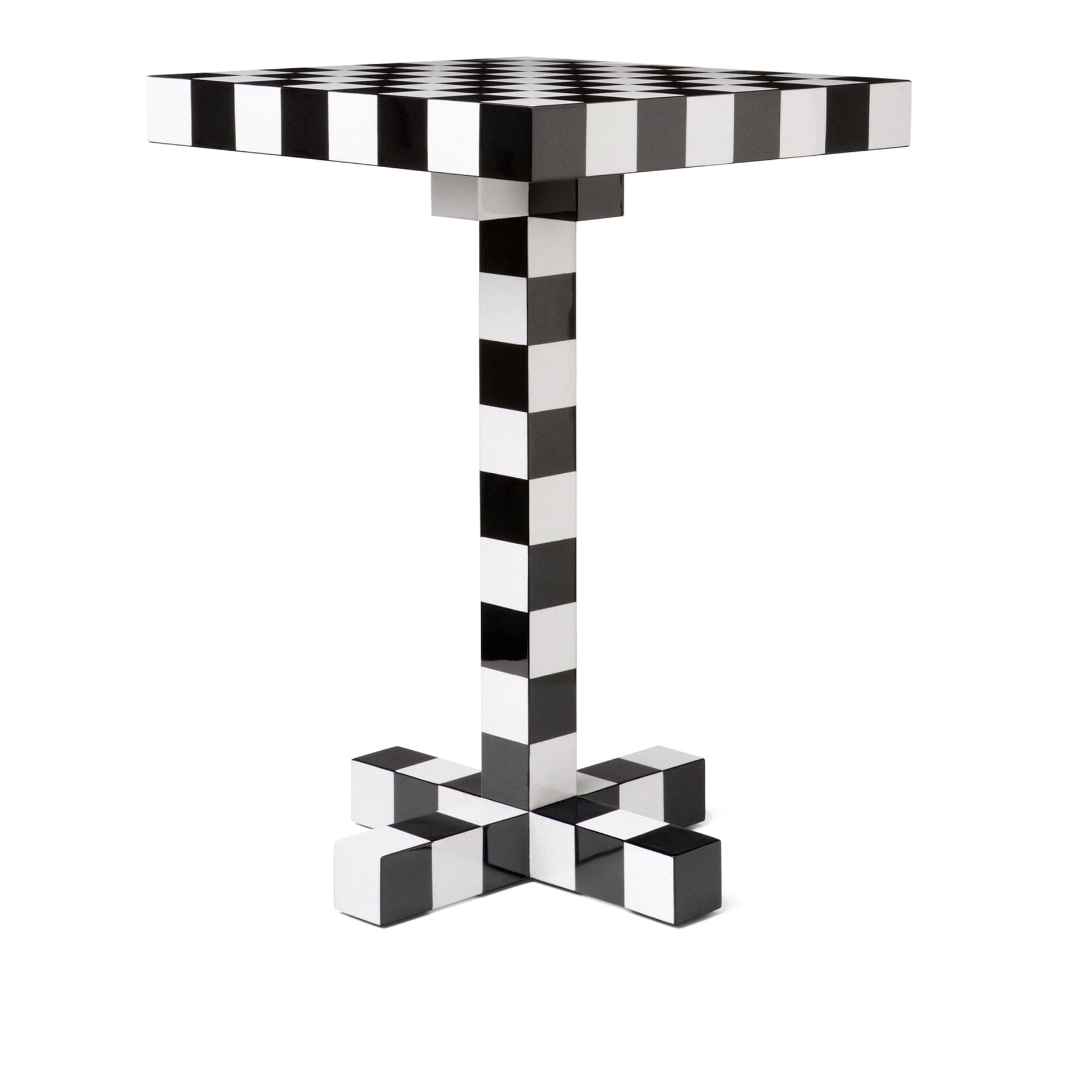 Moooi - Chess Table - Småbord & sidebord - Front Design - Svart,Hvit - Metall