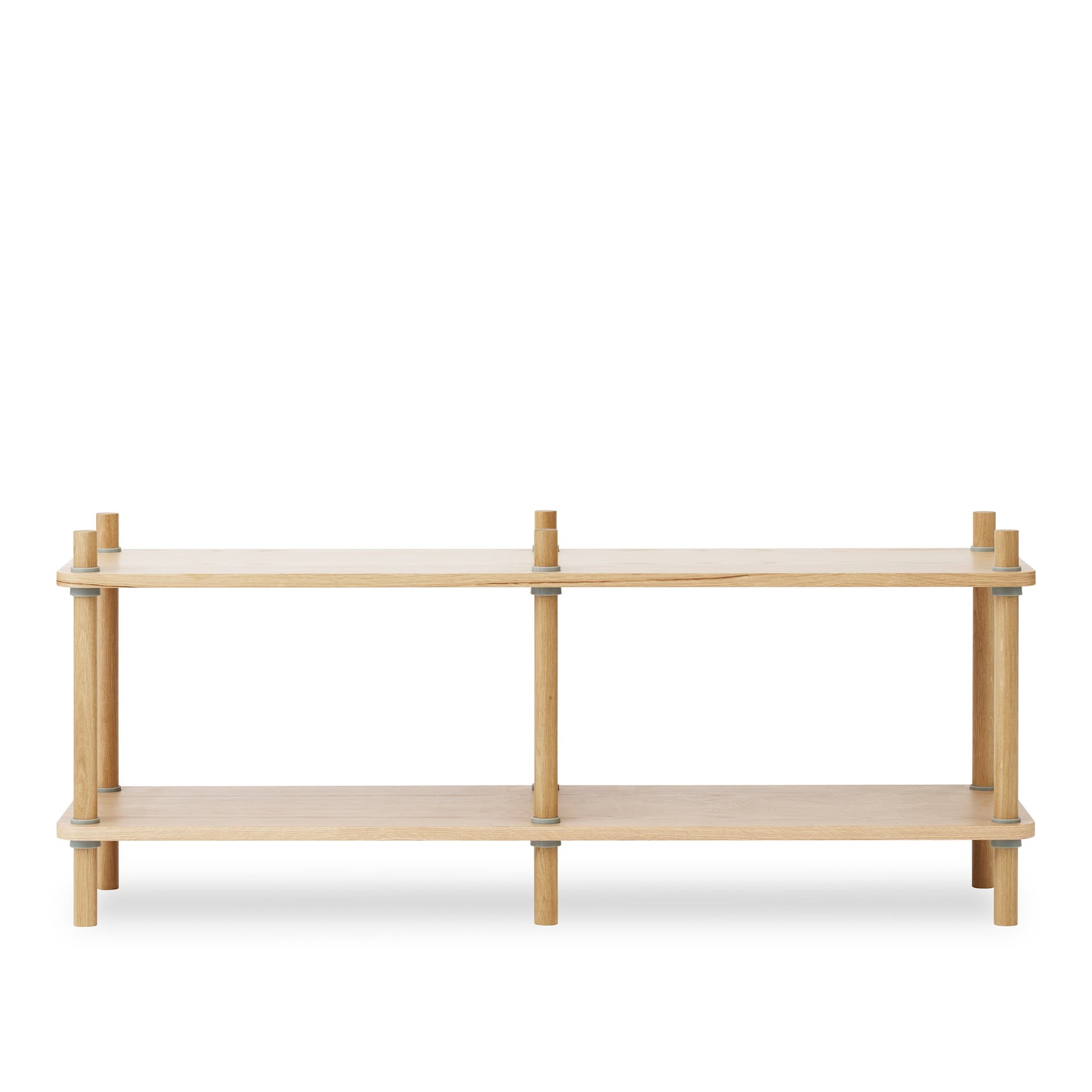 Normann Copenhagen - Jam Bookcase 6 poles Oak/Grey - Hyller - Rudolph Schelling Webermann - Grå - Tre/Plast