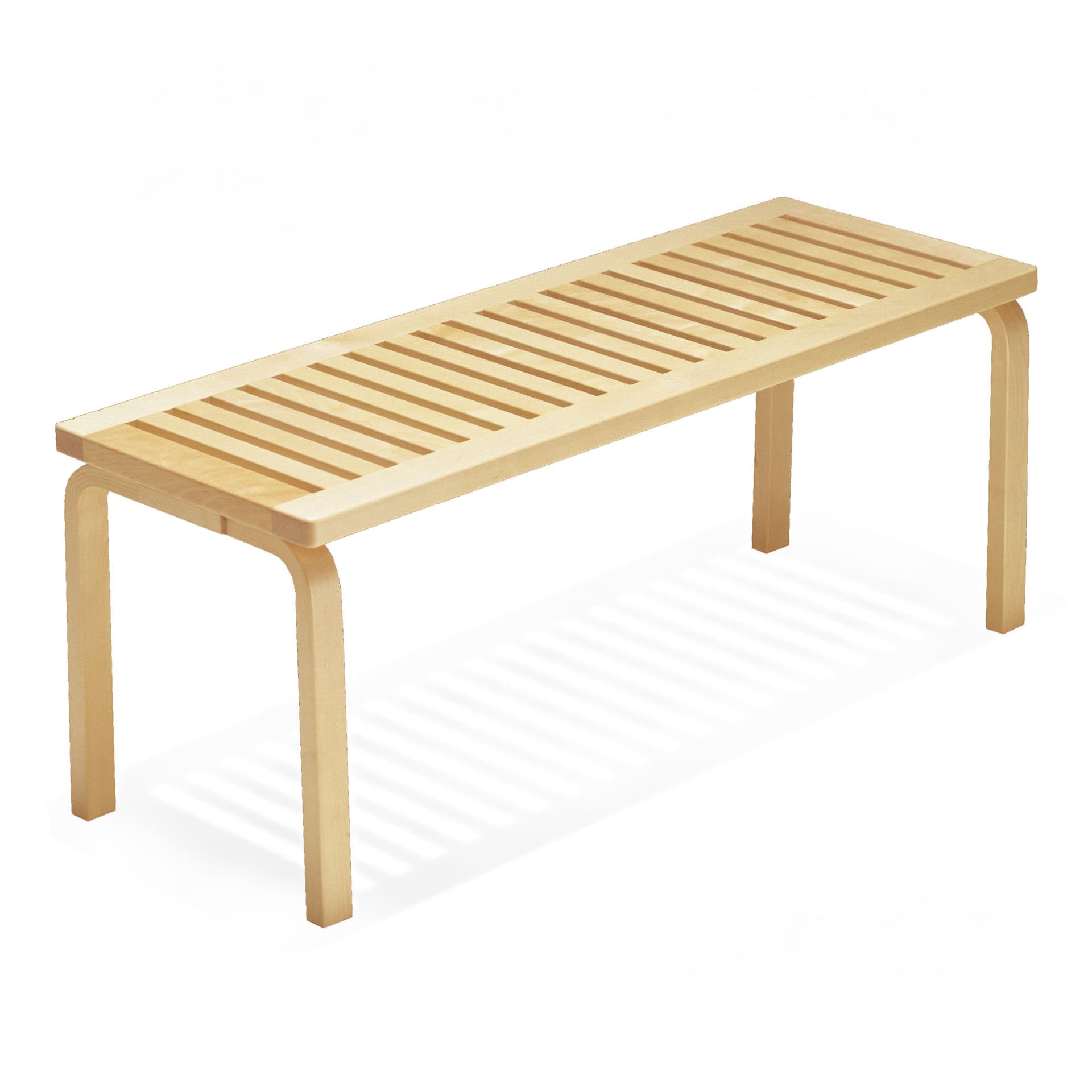 Artek - Bänk 153A - Klarlackad Björk - Benker - Alvar Aalto - Tre farget - Tre