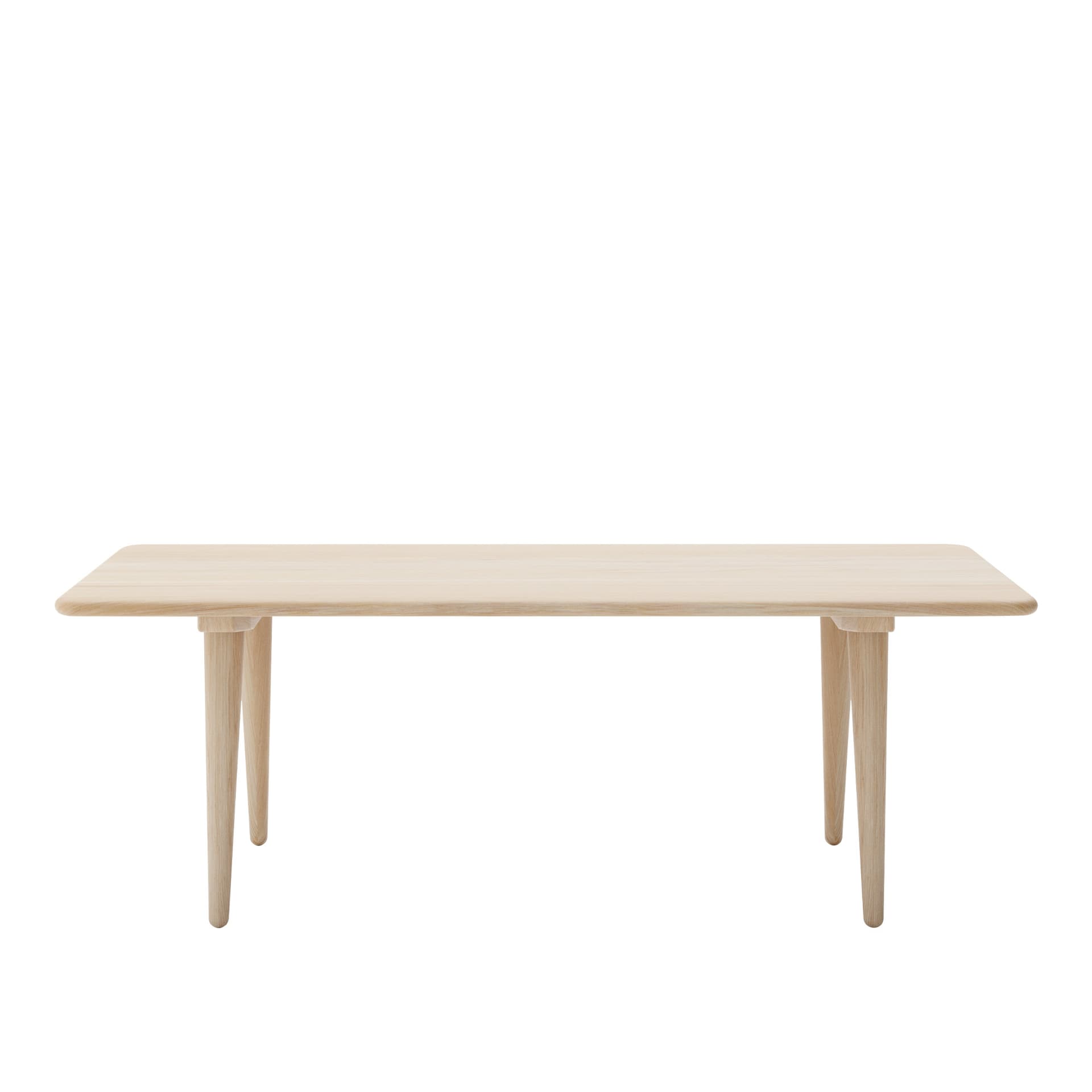 Carl Hansen - CH011, Vitoljad Ek, Höjd 44 cm - Sofabord - Hans J. Wegner - Tre farget - Tre