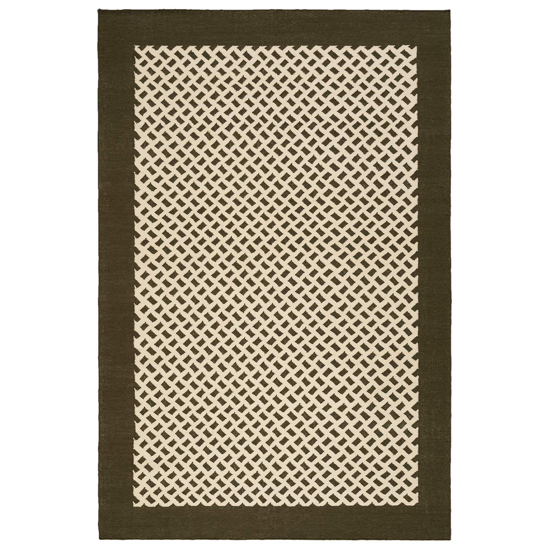 Nordic Knots - MRS Orleans Beige/Green 250x350 cm - Mønstrede tepper - Michelle R. Smith - Ull