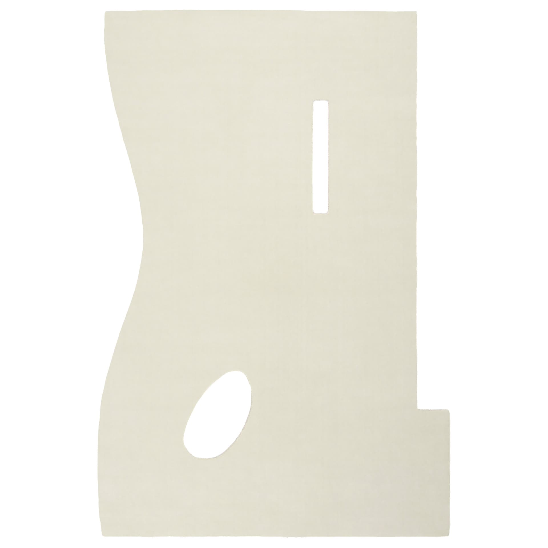 Nordic Knots - Garance - Dusty White 158 x 225 - Ulltepper - Garance Vallée - Hvit - Ull