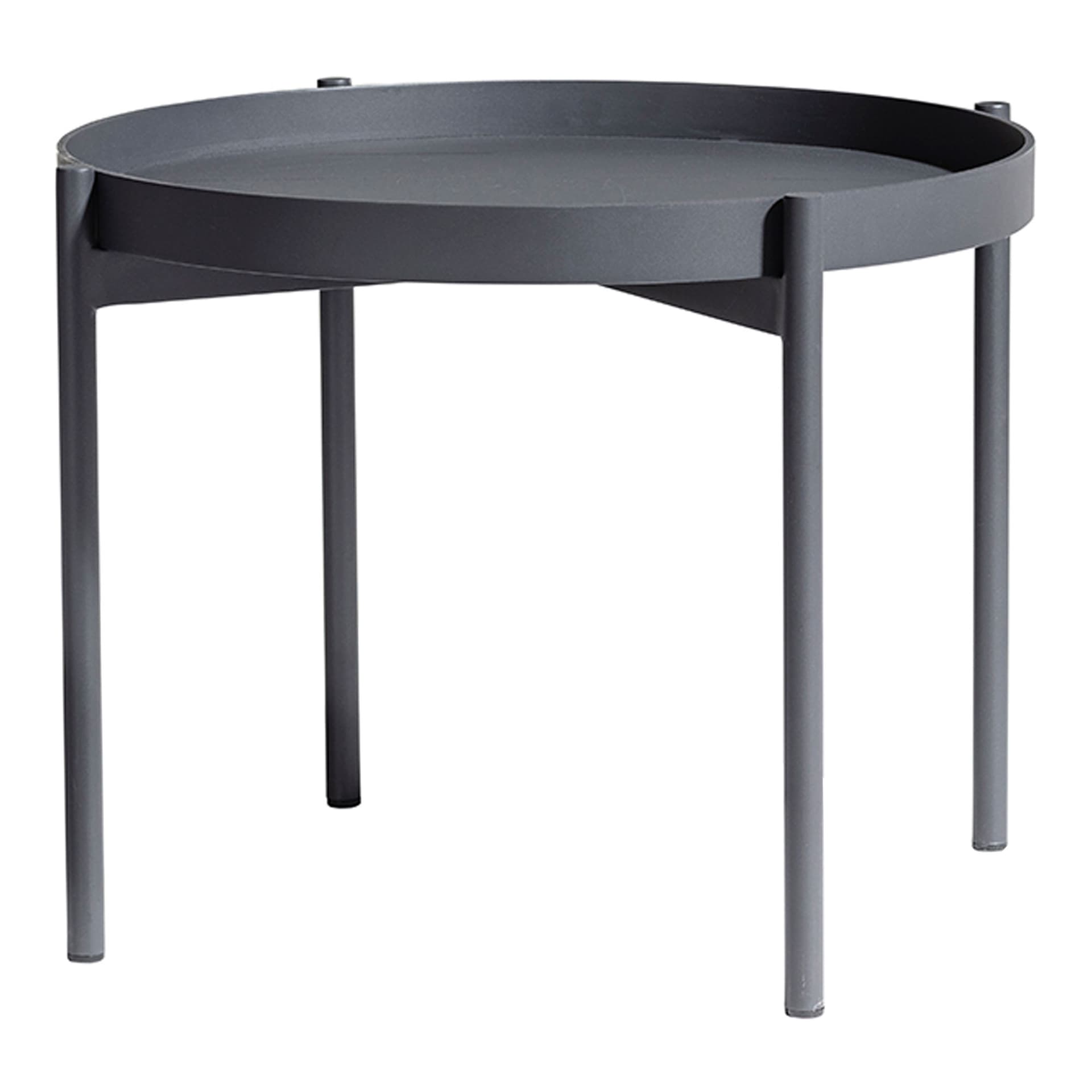 Skargaarden - Saltö Lounge Table Small, Charcoal Grey Aluminium Frame - Utendørs sofabord - Matilda Lindblom - Svart - Metall