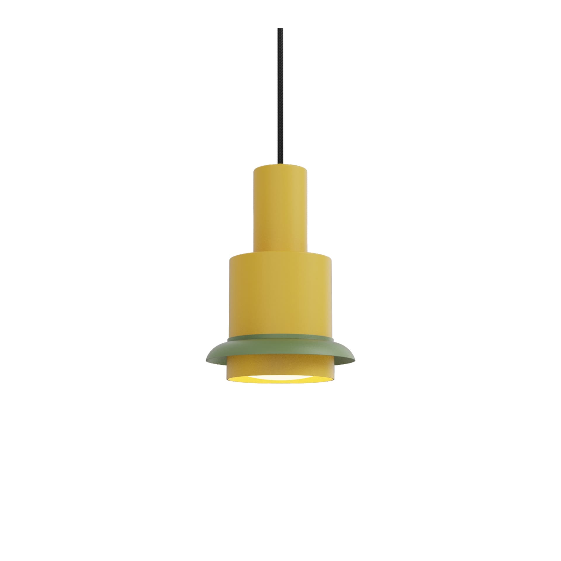 DCW - Chaumont Pendel Ø15xH22 Yellow/Green
