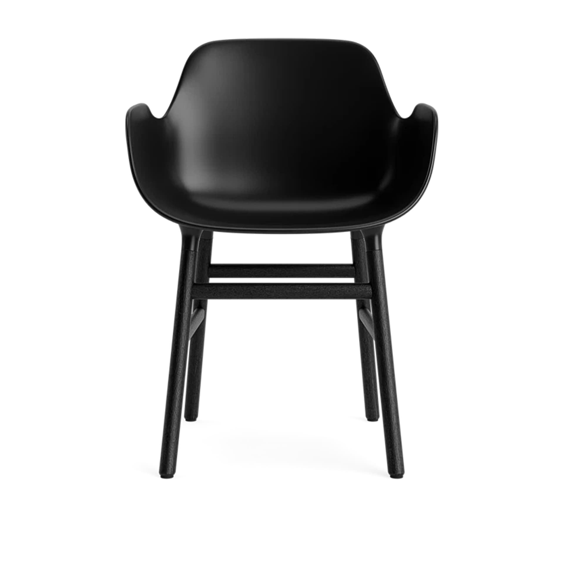 Normann Copenhagen - Form Armchair Black Oak Black - Spisestoler - Simon Legald - Svart - Tre/Plast