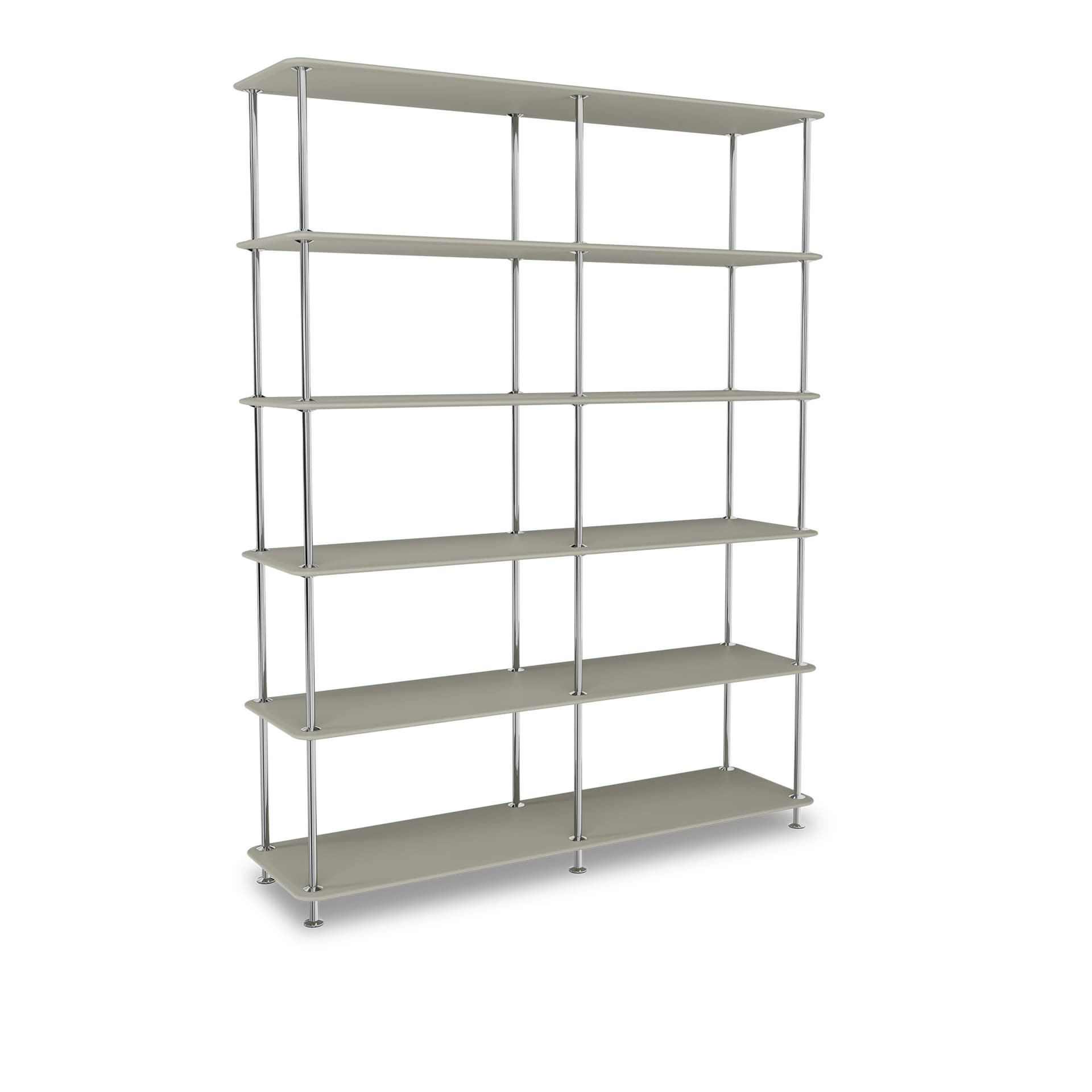 Montana - Montana Free 550000 225-Fennelstructure 44C-Chrome - Hyller & Hyllesystem - Jakob Wagner - Grå - Metall/Tre