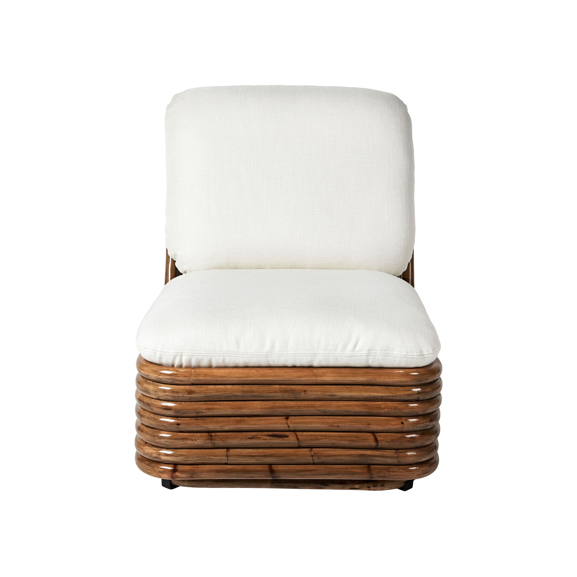 Gubi - Bohemian 72 Lounge Chair - Fully Upholstered, PG. B Dedar, Flair Special FR 101 - Utendørs spisebordstoler - Gabriella Crespi - Beige - Tekstilmateriale