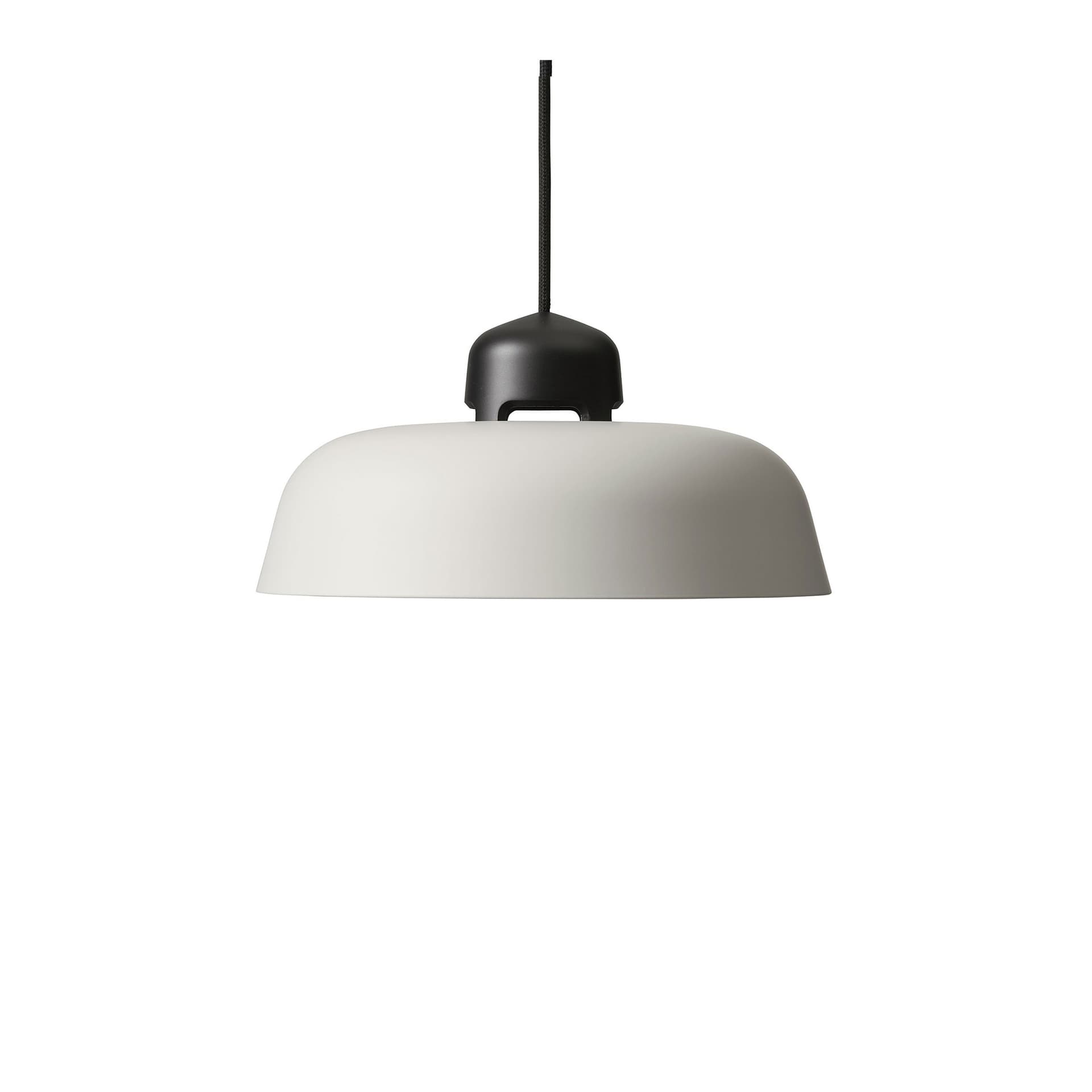 Wastberg+ - Dalston w162s1 Pendellampa, Silk Grey, Liten Skärm, Inkl. Svart LED Enhet, 2700K, Max 9W, Dimbar - Pendellamper - Kim Colin,Sam Hecht - Grå