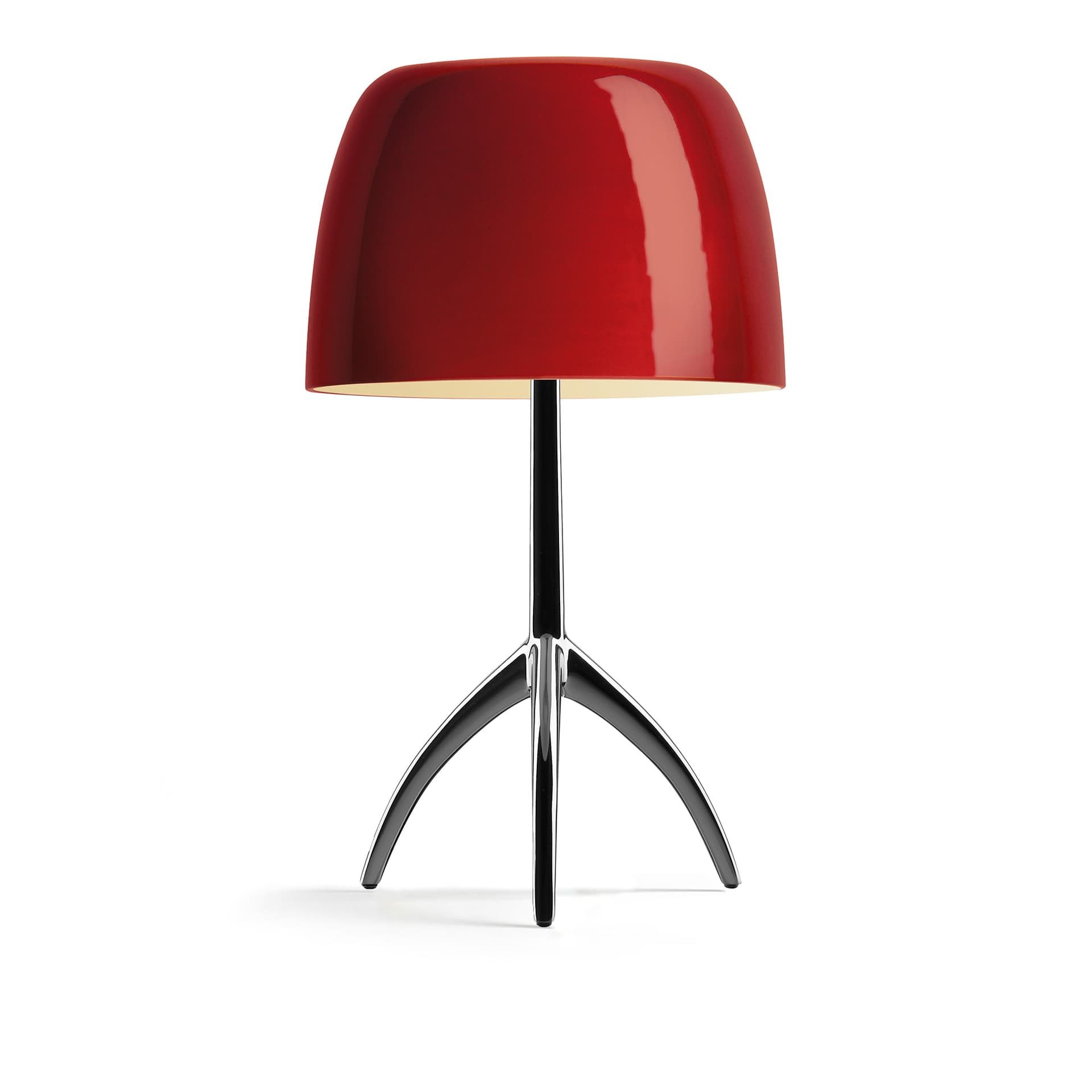 Foscarini - Lumiere Grande bordlampe, krom/rød, 45 cm