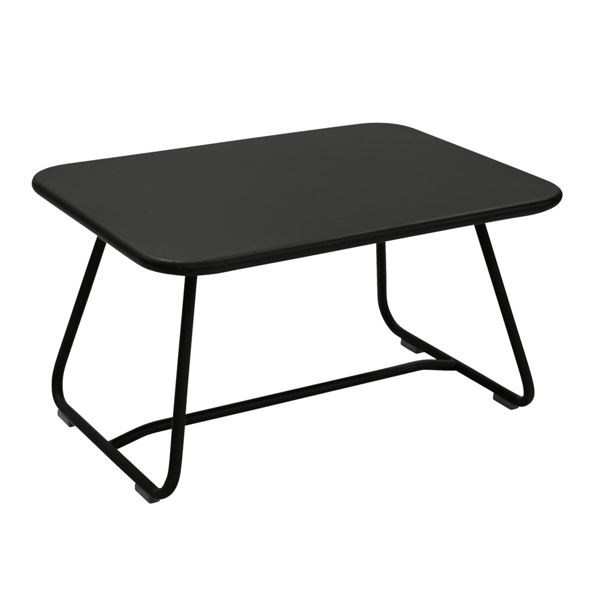 Fermob - Sixties Low Table, Liquorice - Utendørs småbord & sidebord - Frédéric Sofia - Svart - Metall