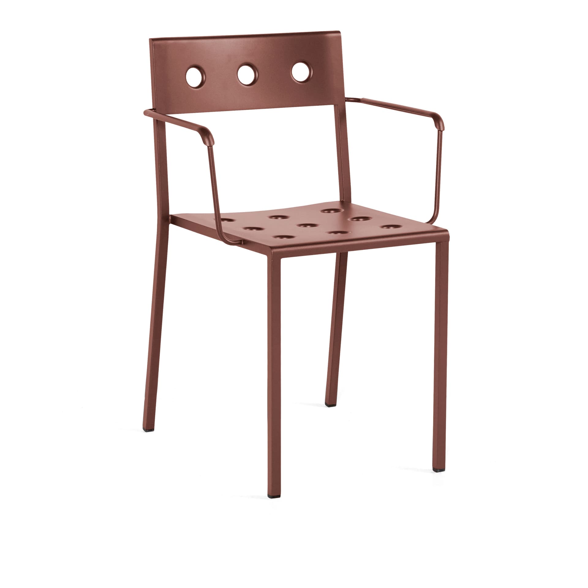 HAY - Balcony Armchair - Iron red - Utendørs spisebordstoler - Ronan & Erwan Bouroullec - Rød - Metall