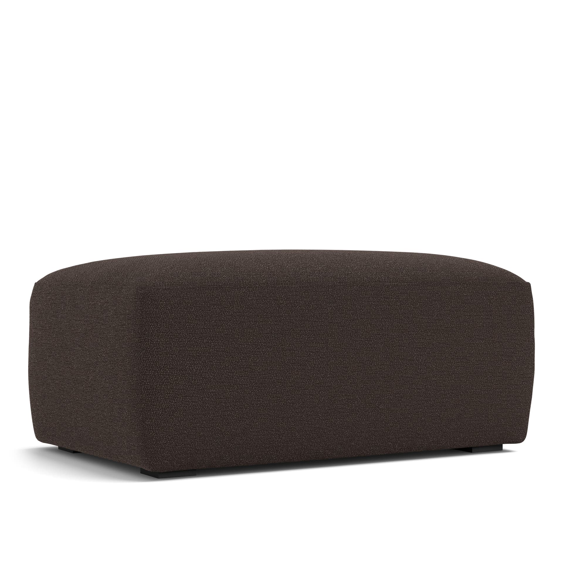 NOGA - Brick Ottoman Lario 120 - Skamler & Taburetter - Brun - Ned/Metall/Tre/Tekstilmateriale