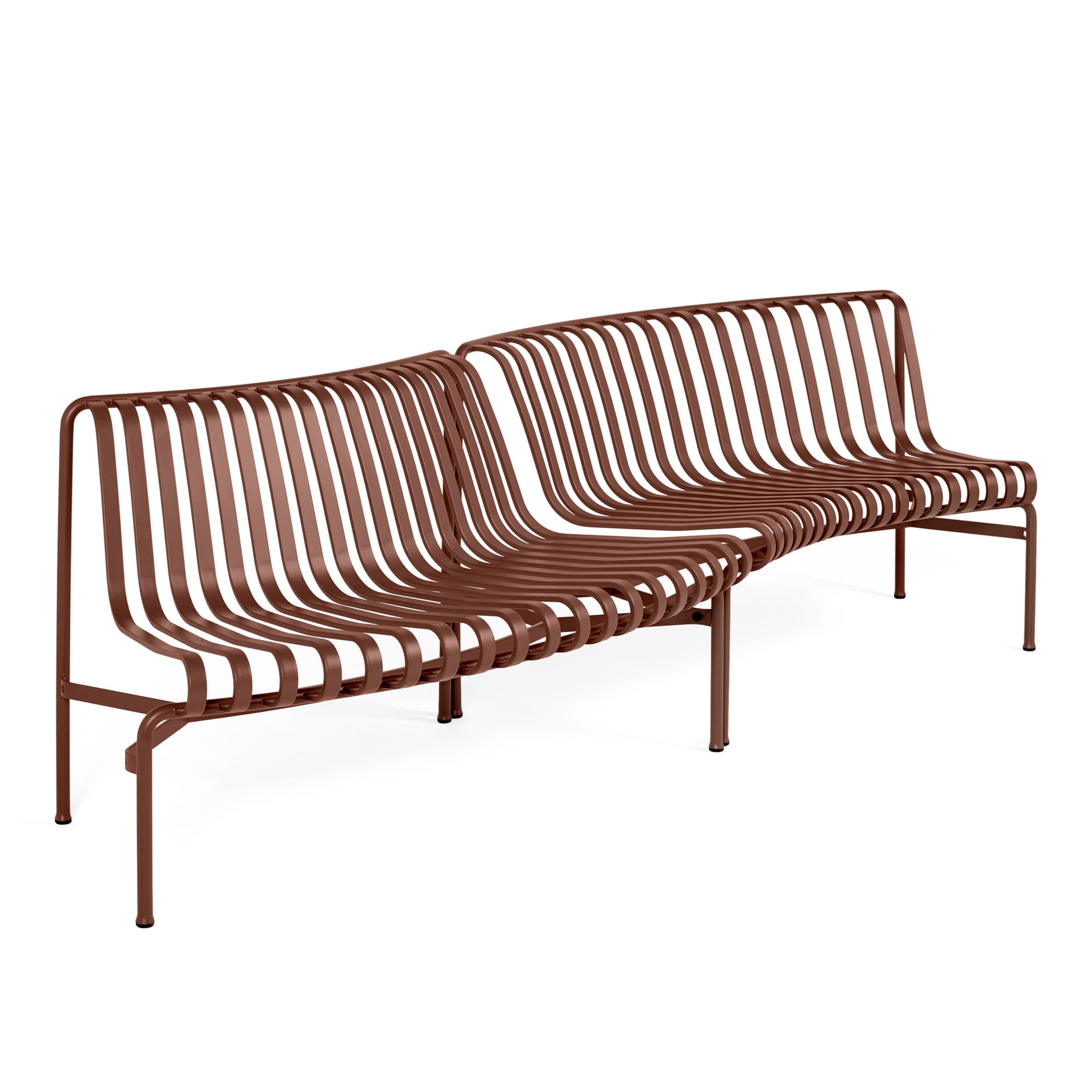 HAY - Palissade Park Dining Bench In/Out starter set, Set of 2 - Iron Red - Hagebenker & sofaer - Ronan & Erwan Bouroullec - Rød - Metall
