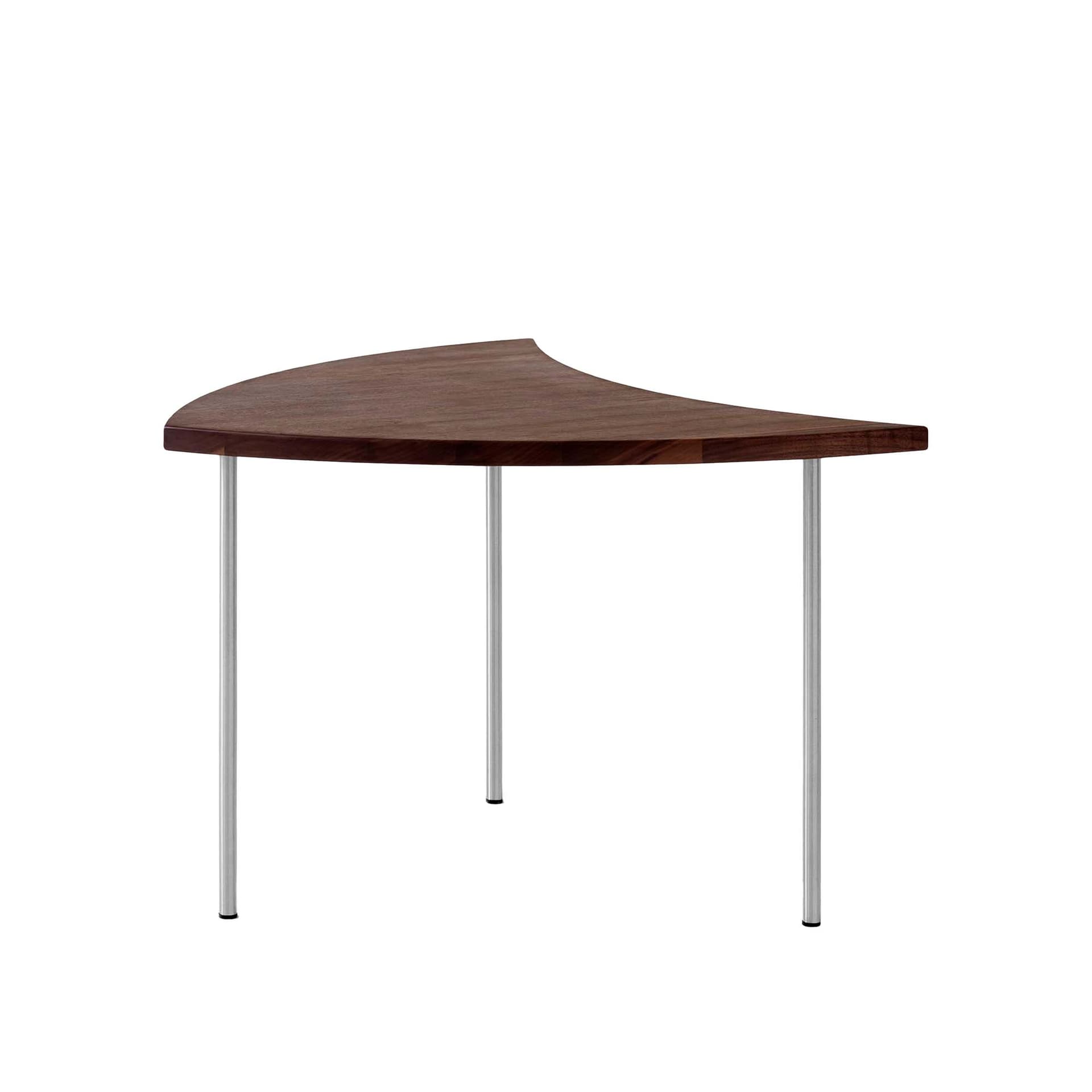 &Tradition - Pinwheel HM7, Walnut/Stainless Steel Legs - Sofabord - Hvidt & Mølgaard - Tre farget - Metall/Tre