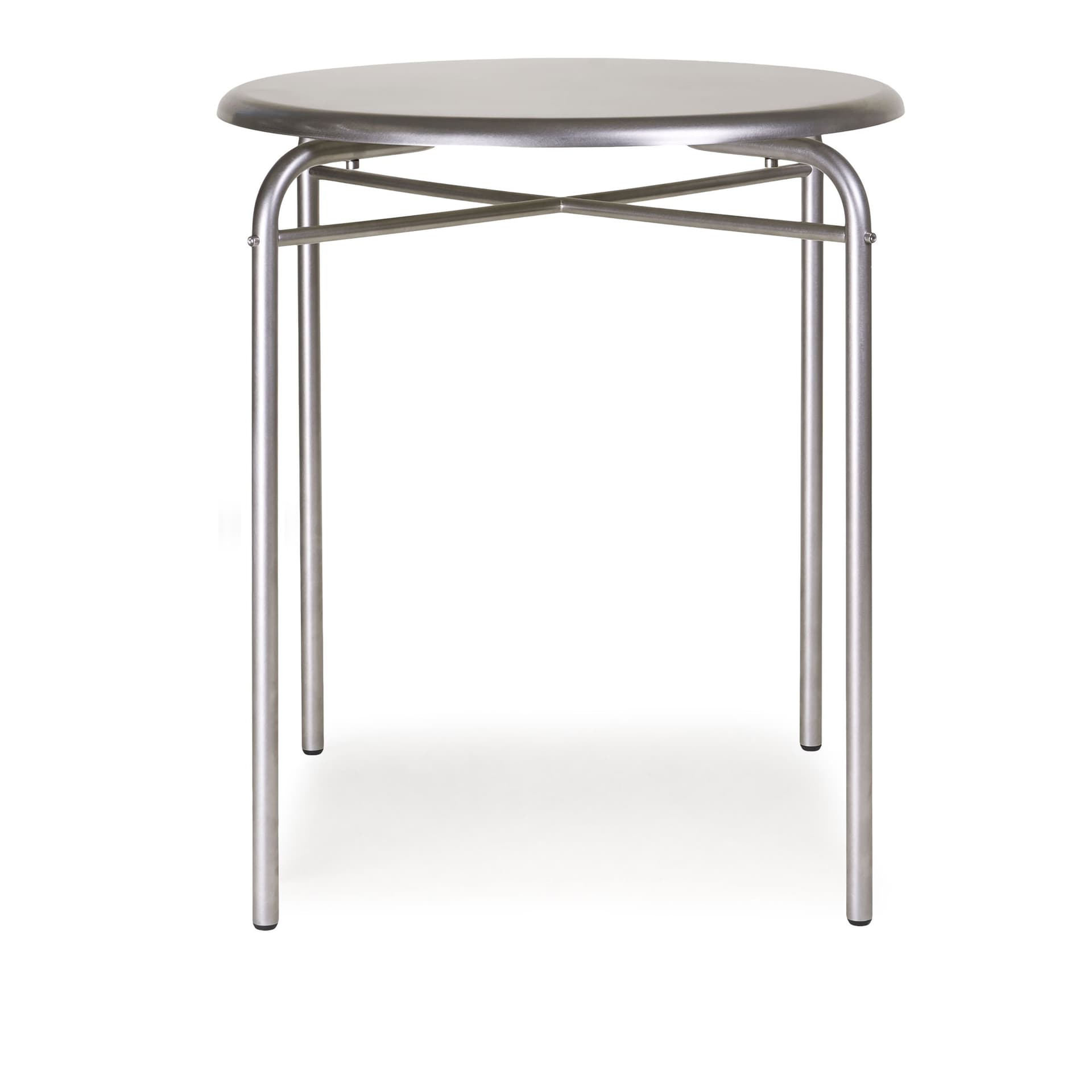 Frama - Petit Rond matbord 65 cm stainless steel - Spisebord - Troels Grum-Schwensen - Sølv - Metall