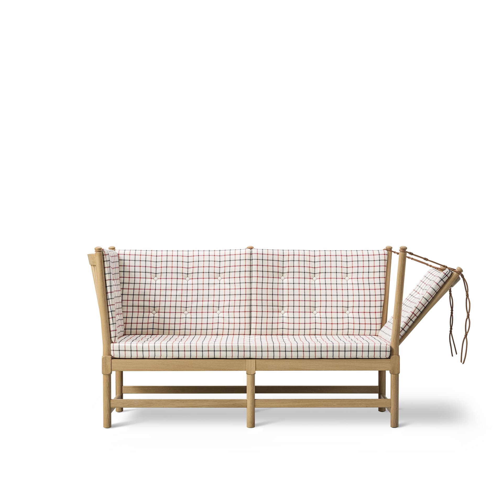 Fredericia Furniture - The Spoke-Back Sofa 2 Seater, Såpad ek, Tyg 3, 53938 Cotil - Sofaer - Børge Mogensen - Tre farget
