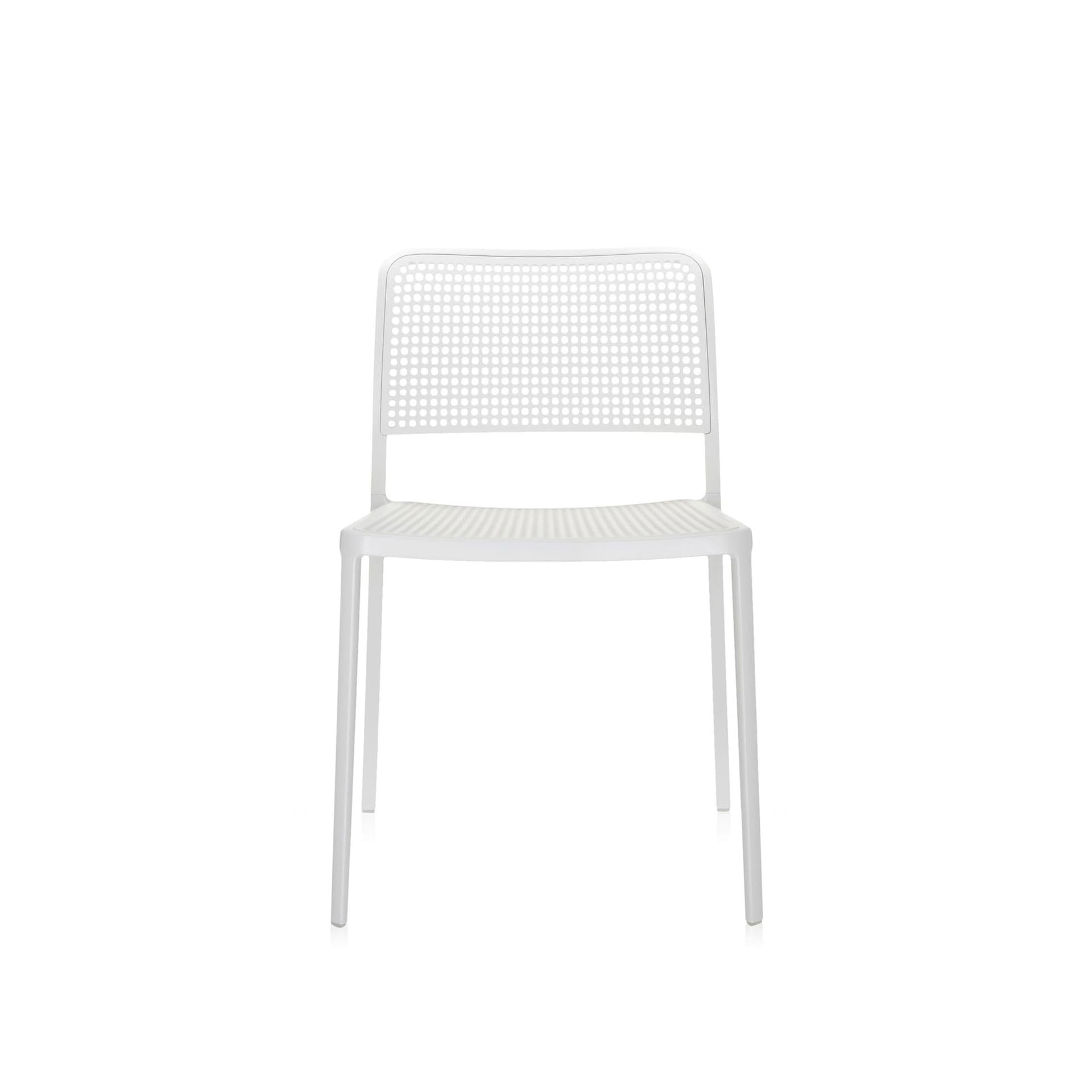 Kartell - Audrey Chair 5875, White/White - Spisestoler - Piero Lissoni - Hvit - Metall/Syntetisk materiale