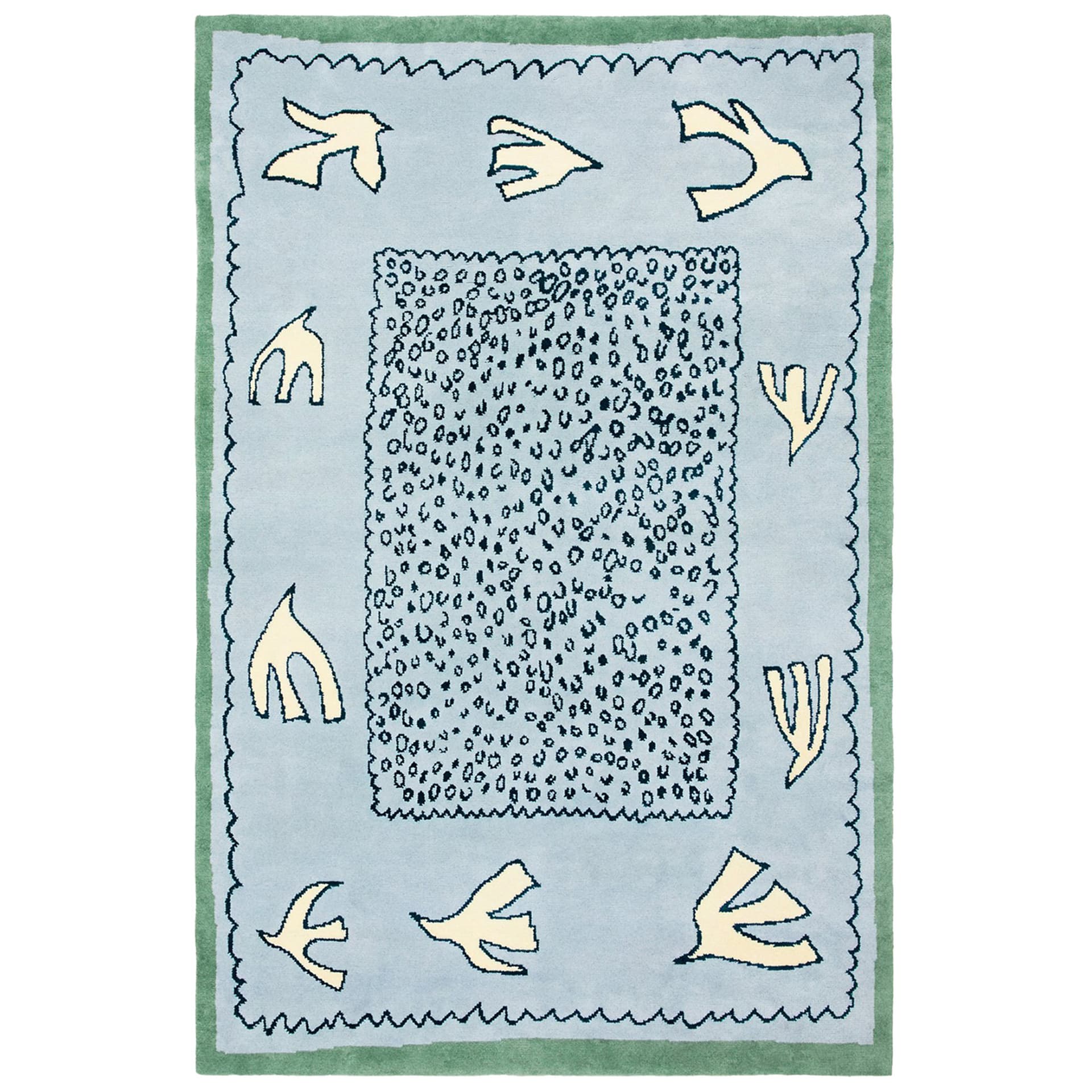 Nordic Knots - AE Columba Blue 300 x 400 cm - Mønstrede tepper - Eagle + Hodges - Blå - Ull