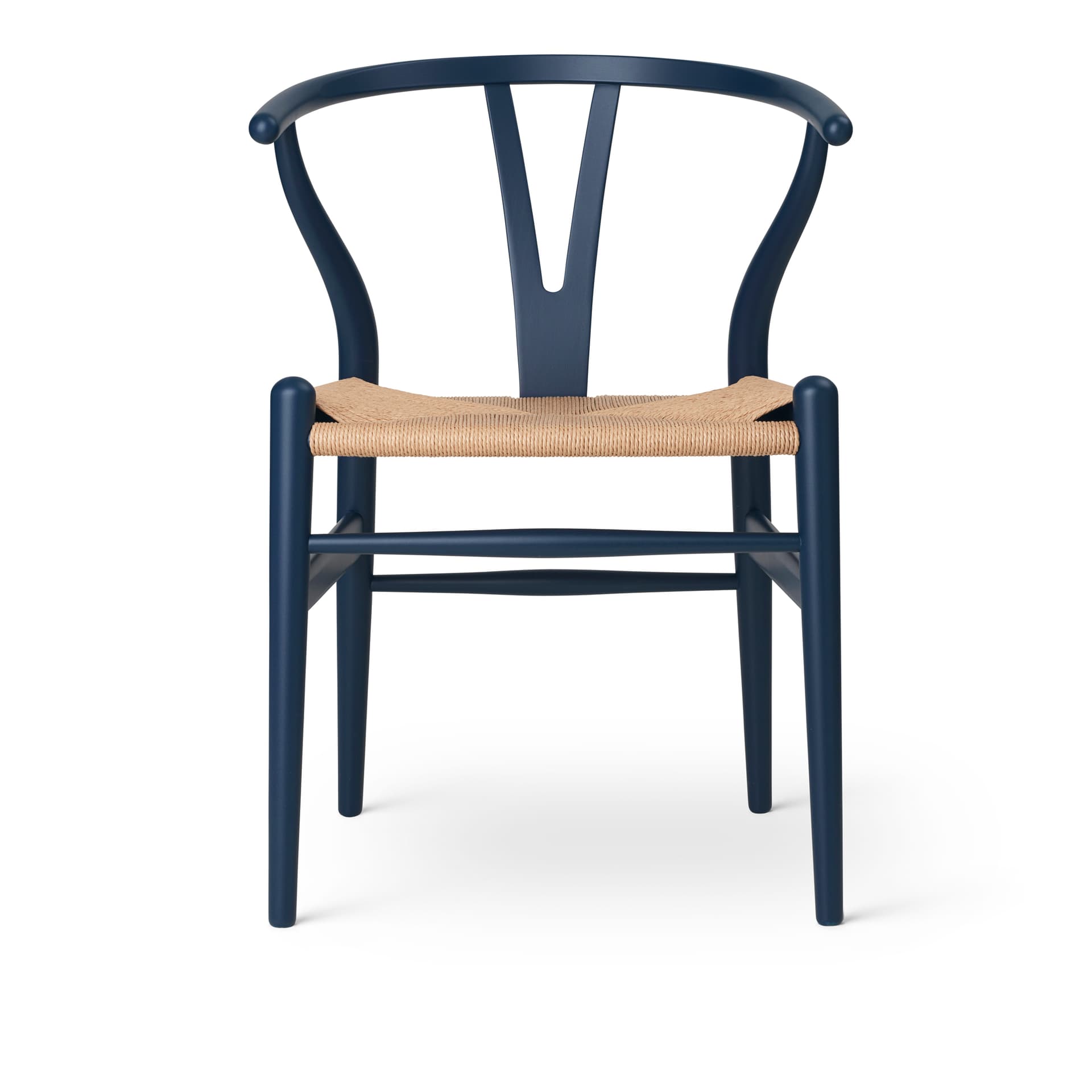 Carl Hansen - CH24 Y-stolen - Bok/Soft Blue - Spisestoler - Hans J. Wegner - Blå