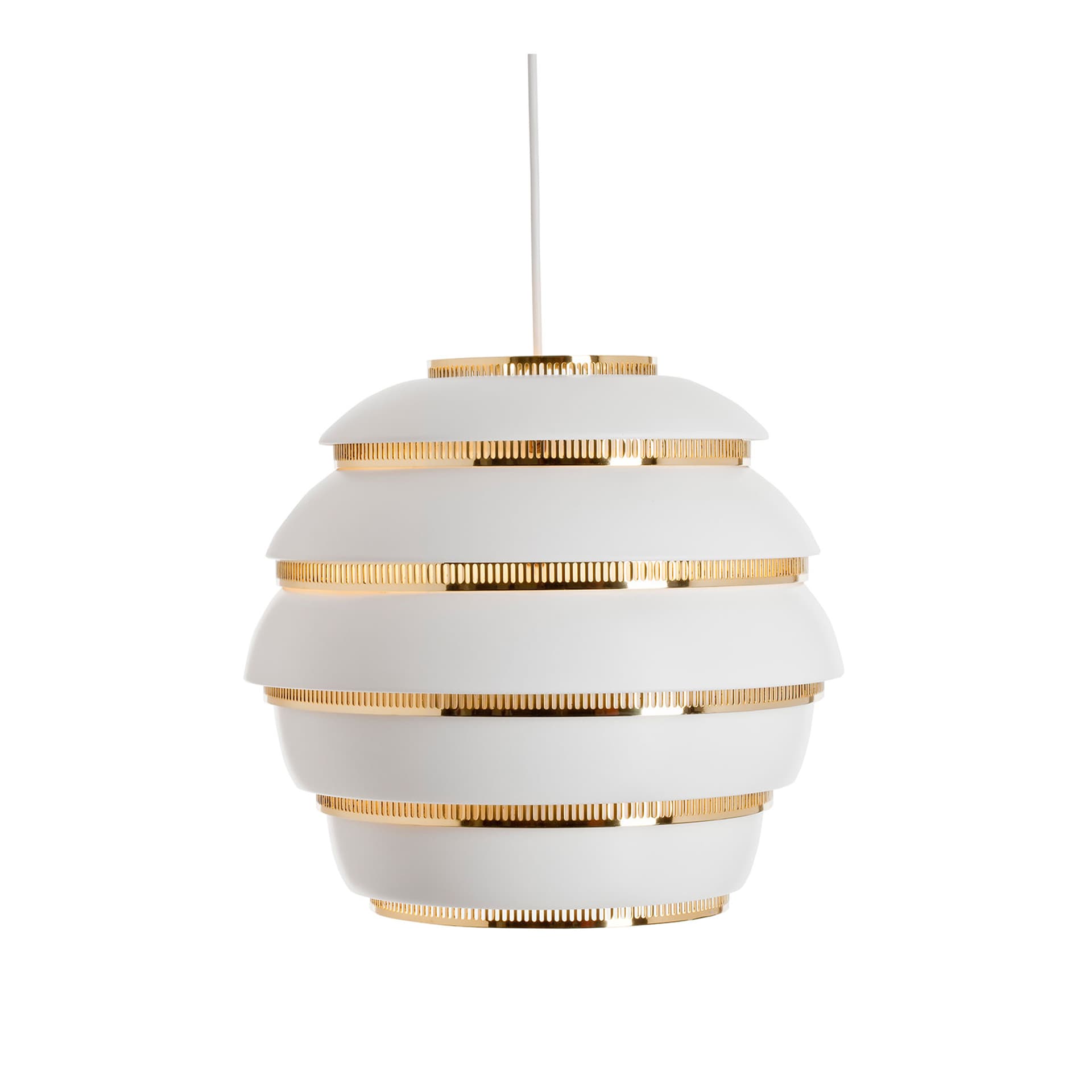Artek - A331 Beehive Pendel White/Brass
