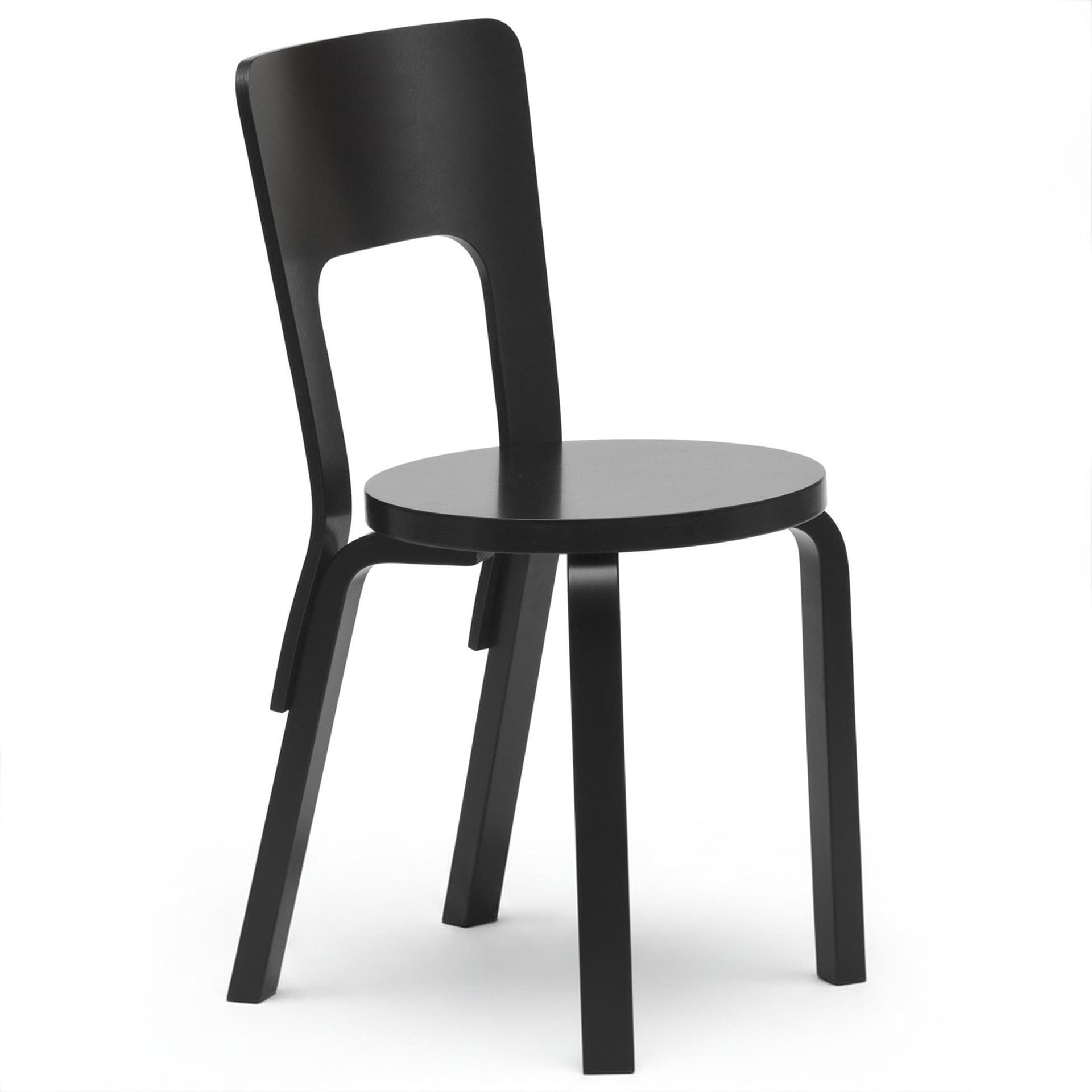 Artek - Stol 66 Svart - Spisestoler - Alvar Aalto - Svart - Tre