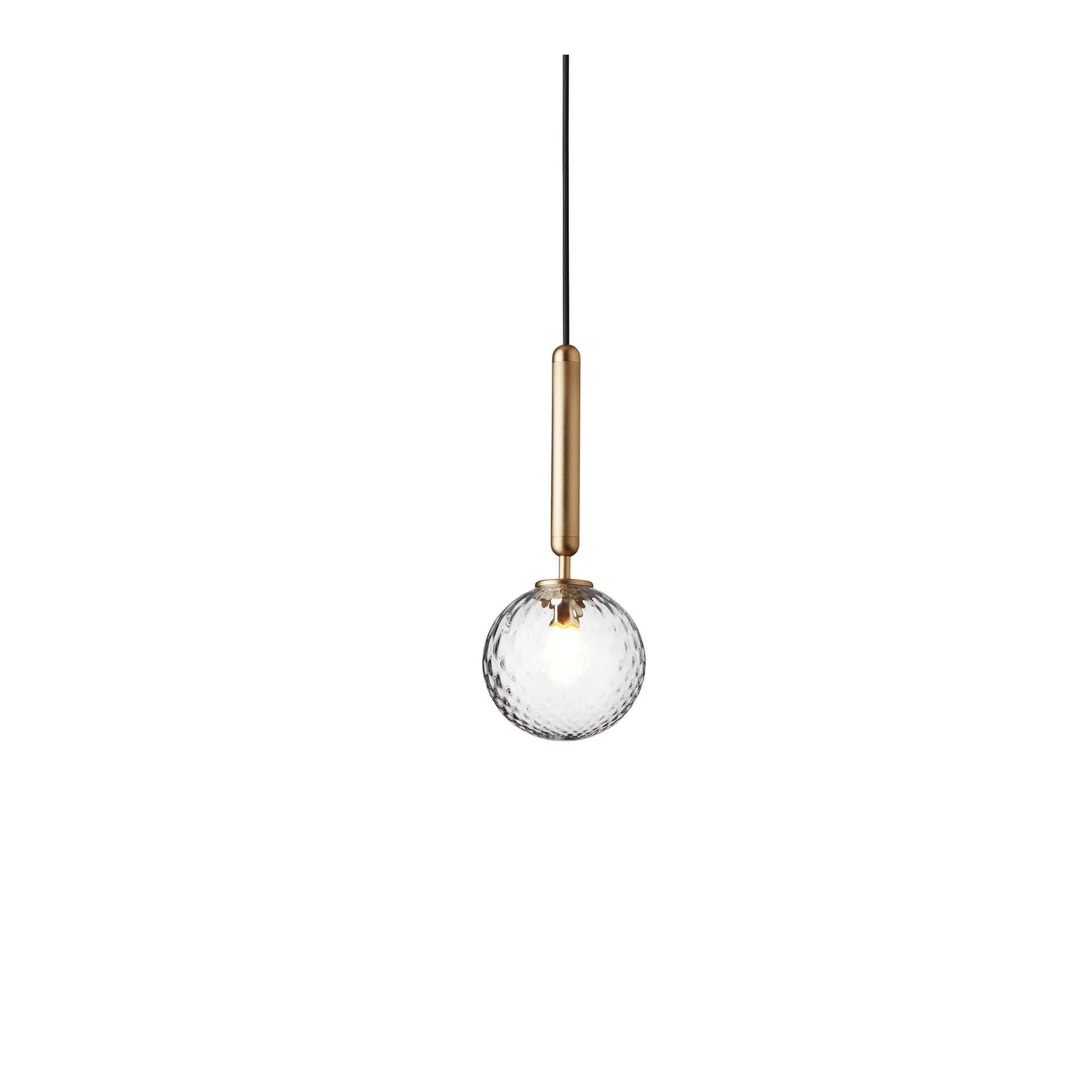 Nuura - Miira 1, Brass/Optic Clear, Exkl. Illumin. 1xG9 (344-07) 2.3W LED 2700K 180lm - Pendellamper - Sofie Refer - Gull