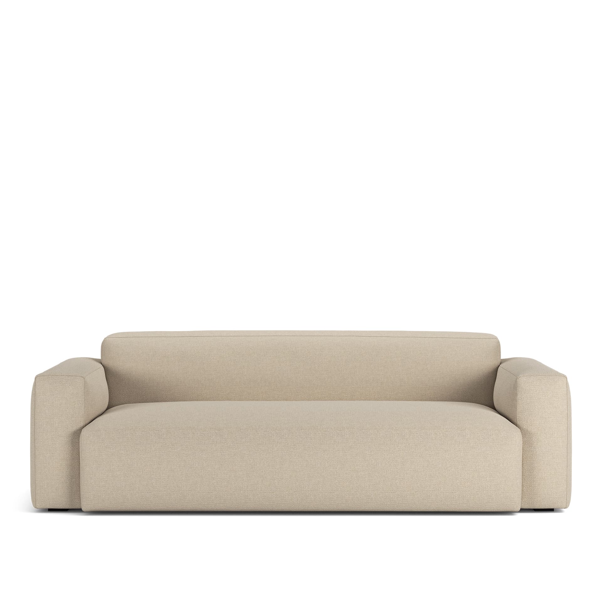NOGA - Brick 2,5-Seater Sofa Lario 107 Fixed Upholstery - Sofaer - Beige - Ned/Metall/Tre/Tekstilmateriale