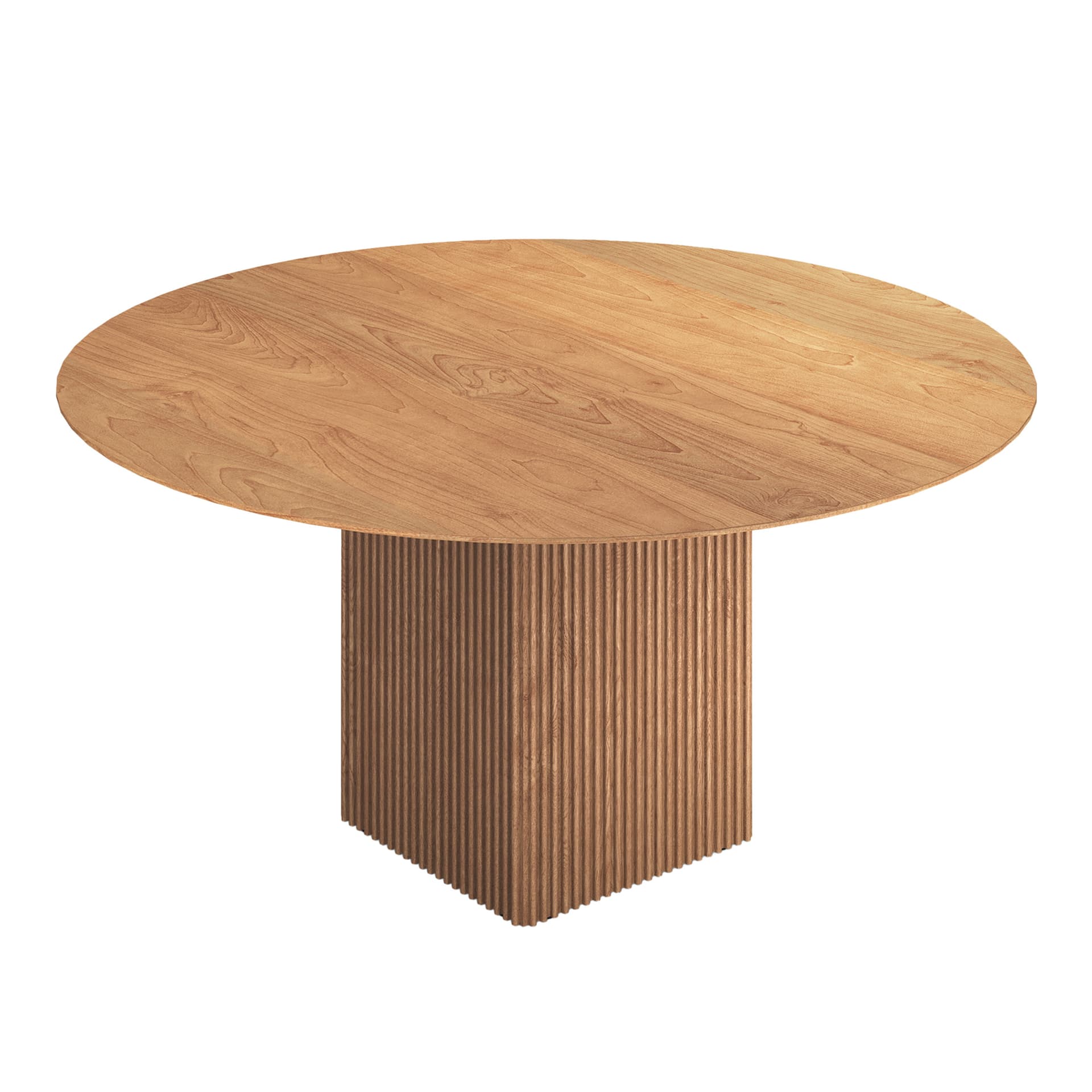 Dk3 - Ten table round spisebord Ø130cm oljet eik - Spisebord - Christian Troels & Jacob Plejdrup - Tre farget - Tre