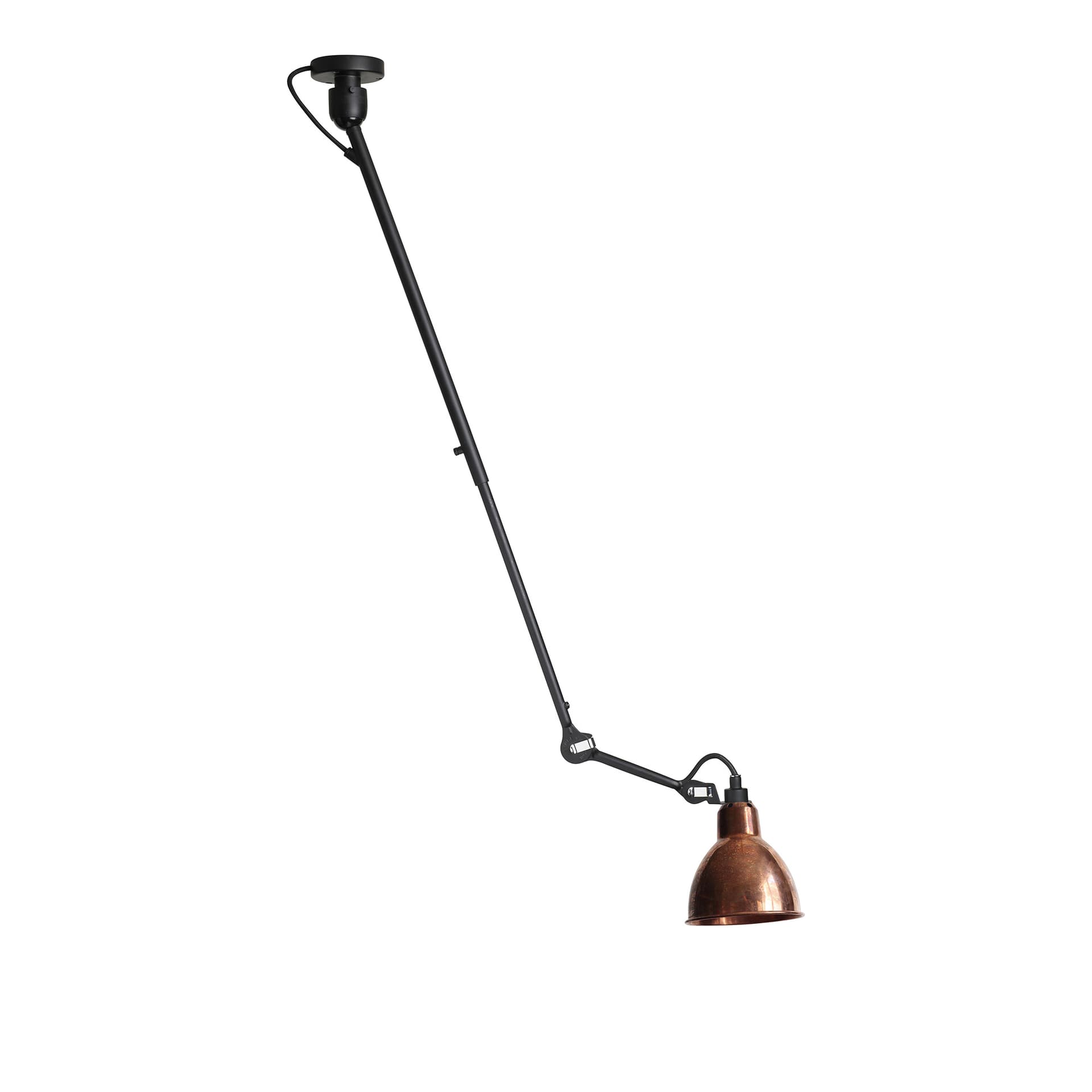 DCWéditions - Lampe Gras No302 - Round, Rå koppar - Pendellamper - Bernard-Albin Gras - Kobber