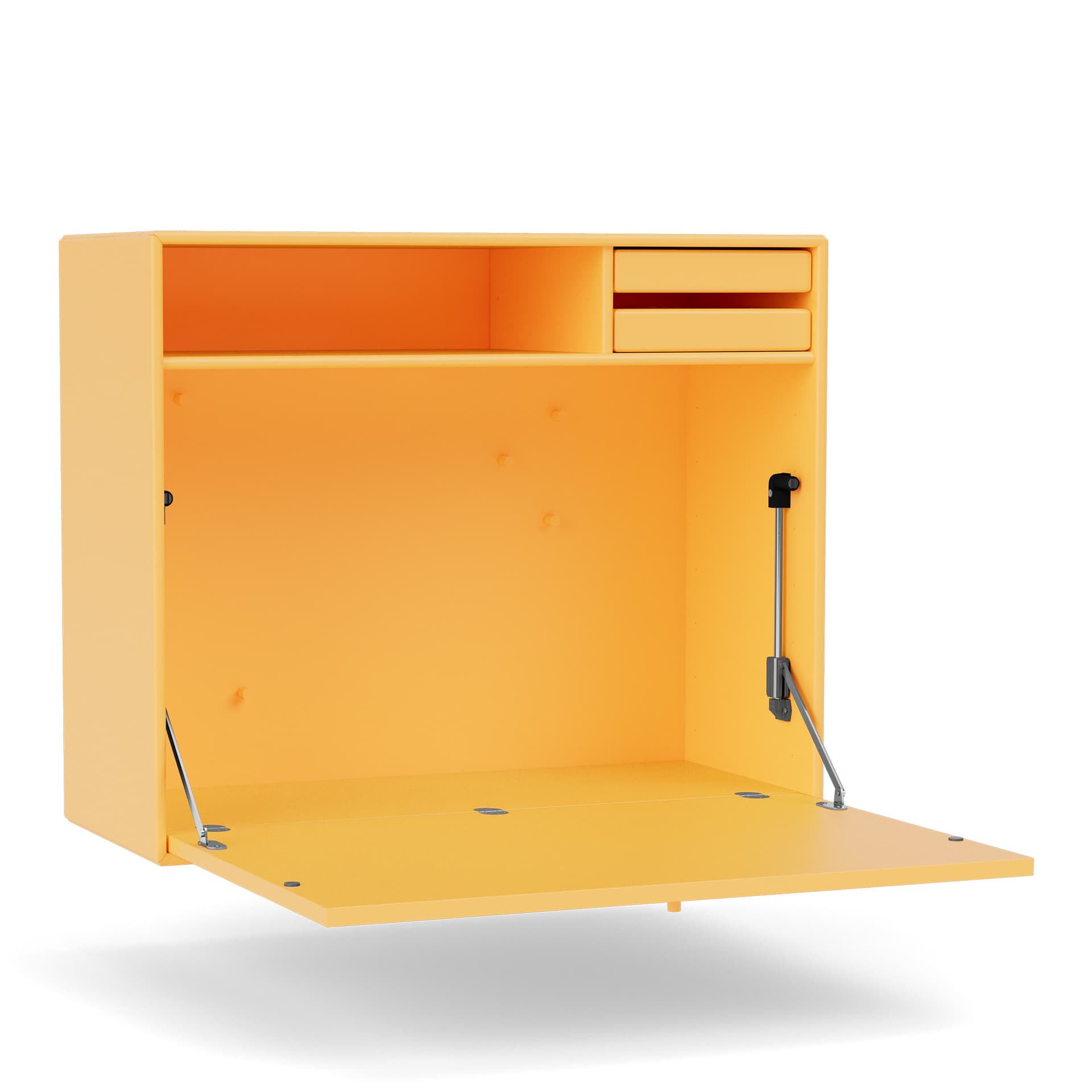 Montana - Studio Secretary 166-Acacia 04 Suspension Rails - Skrivebord - Peter J. Lassen - Gul - Tre