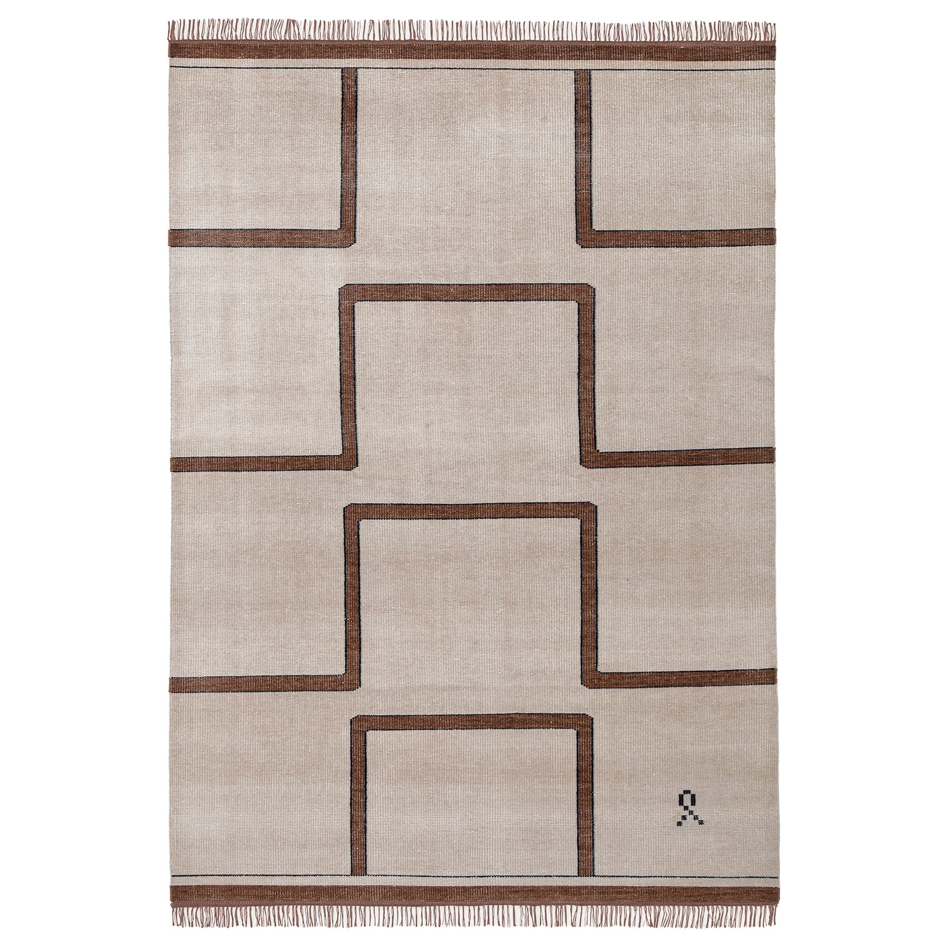 Nordic Knots - Elder 03 - Terracotta 200 x 300 - Ulltepper - Oransje - Ull