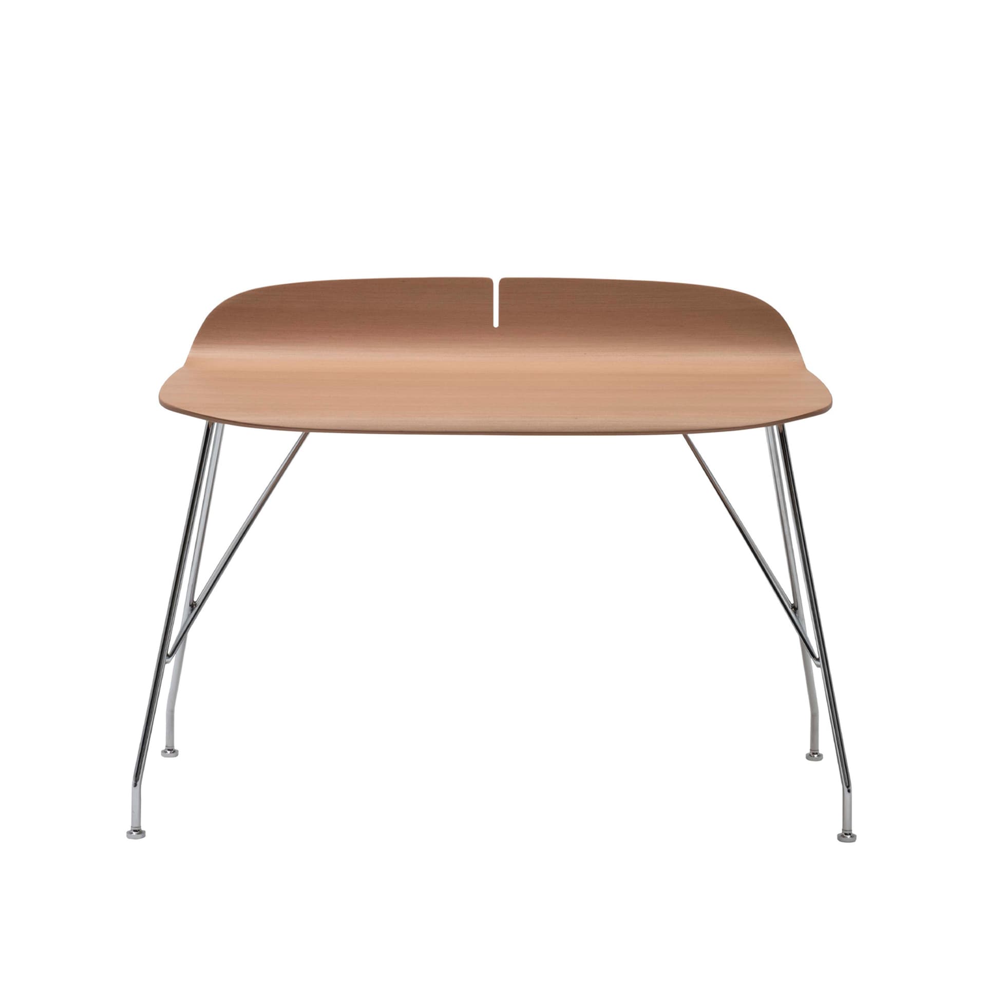 Kartell - Earl Of Wood 4927, Light Wood, Chrome - Skrivebord - Philippe Starck - Tre farget - Metall/Tre
