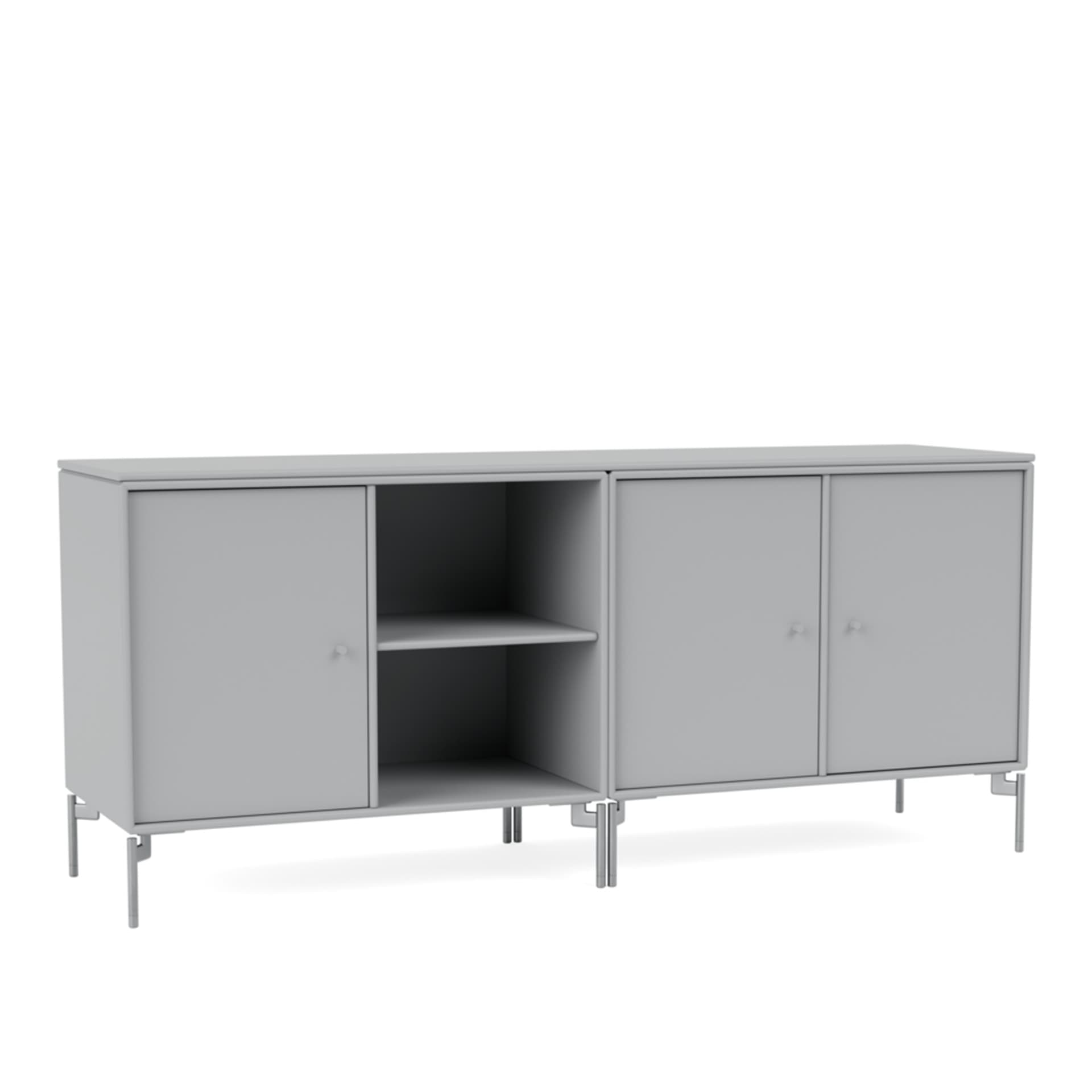 Montana - Save Lowboard 02-Fjord Matt Chrome - Sideboards - Peter J. Lassen - Blå - Tre