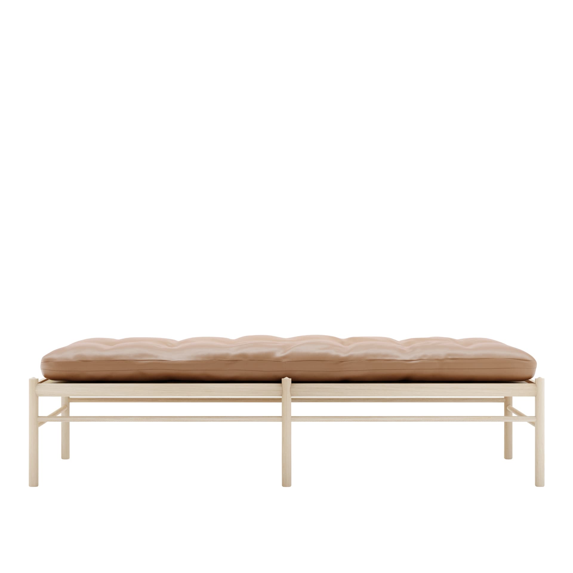Carl Hansen - OW150, Tvålad Ek, Lädergrupp C Sif - 95 - Dagsenger - Ole Wanscher - Brun