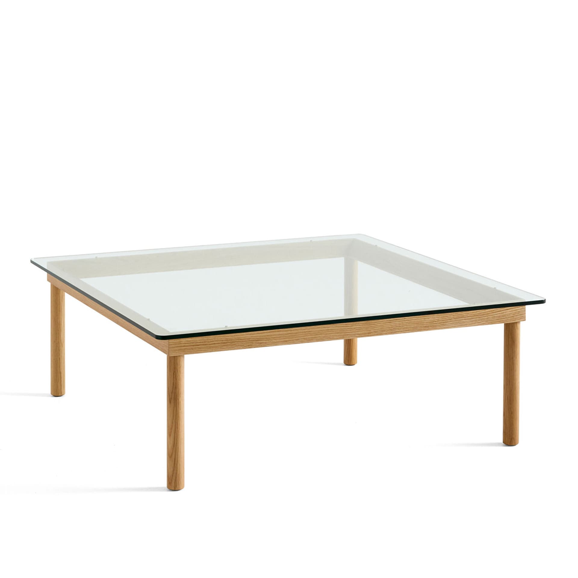 HAY - Kofi Wb Lacquered Oak 100 X 100 - Sofabord - Martin Solem - Tre farget - Glass/Tre