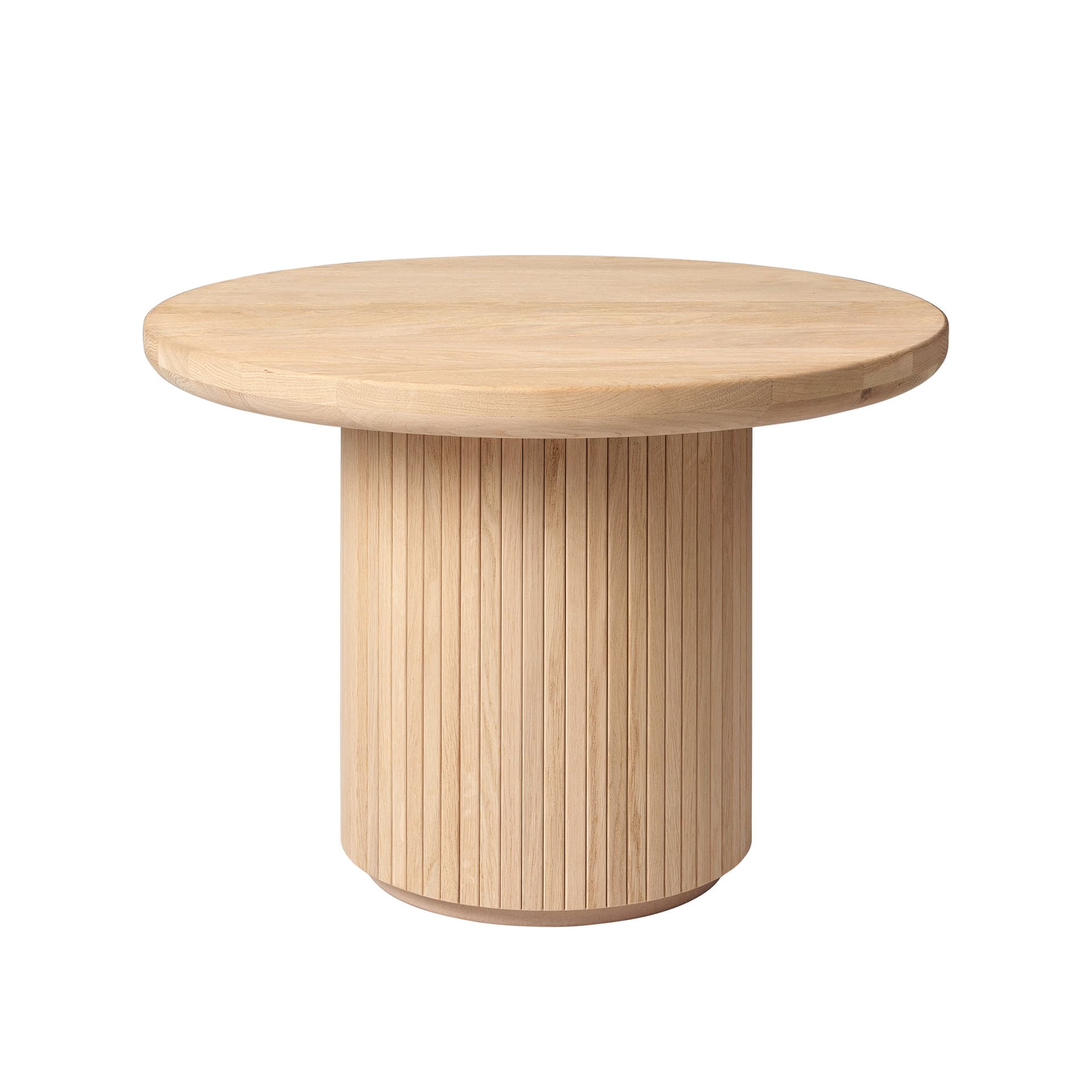 Gubi - Moon Coffee Table Round H45 x Ø60, Solid Oak Soap Treated - Sofabord - Space Copenhagen - Tre farget - Tre